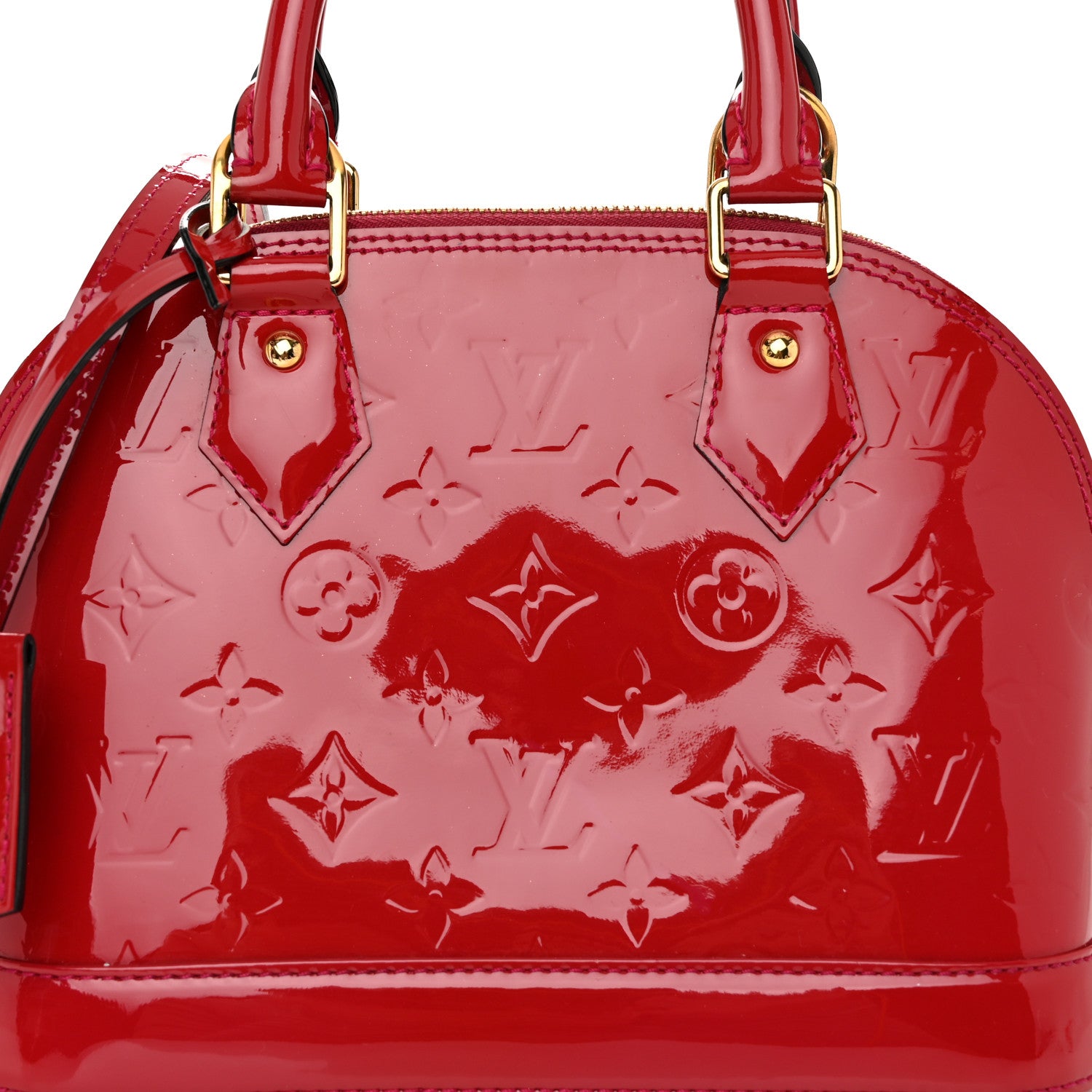 Louis Vuitton Vernis Alma BB Cherry 8 of 10
