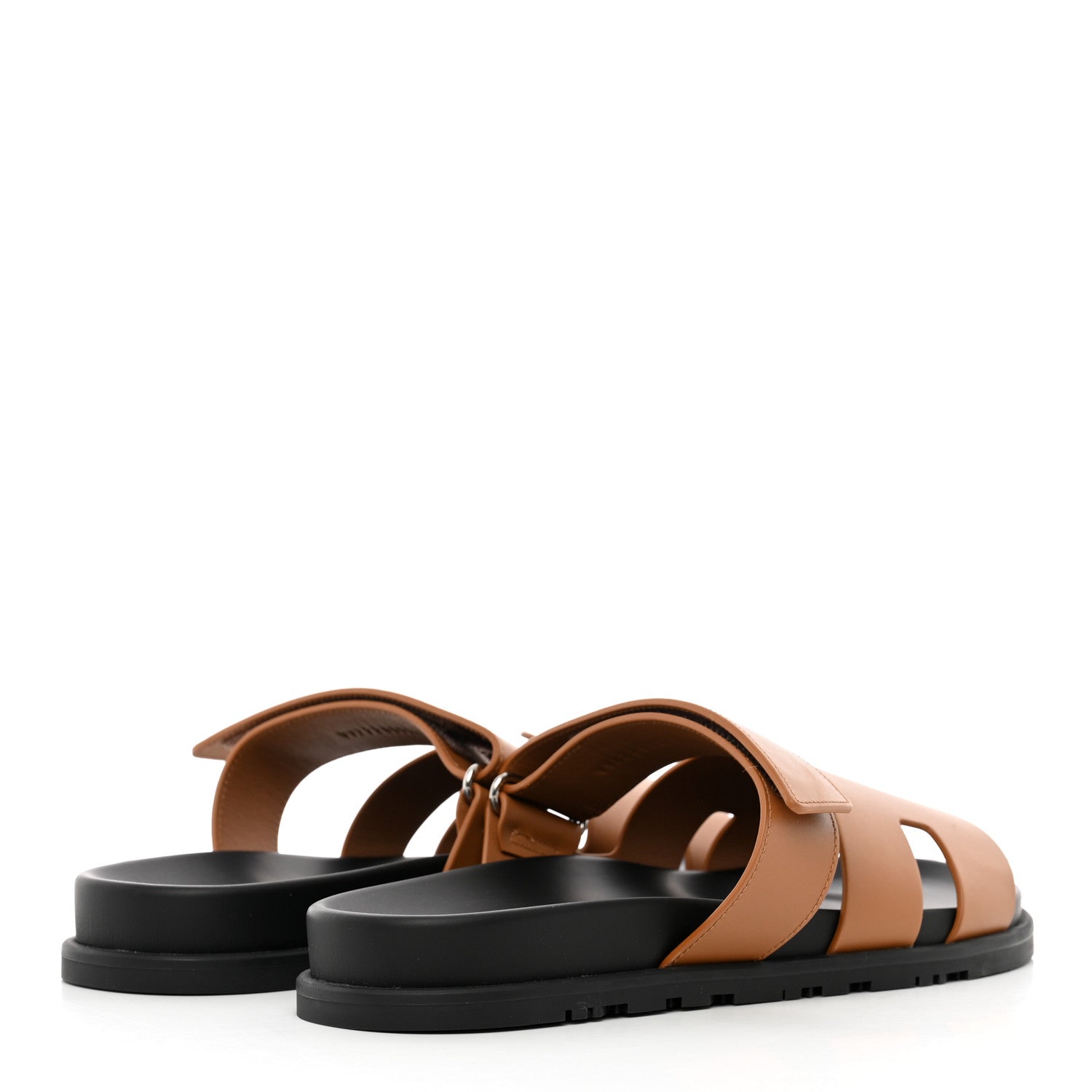 Hermes Calfskin Mens Chypre Sandals 44 Gold 4 of 12