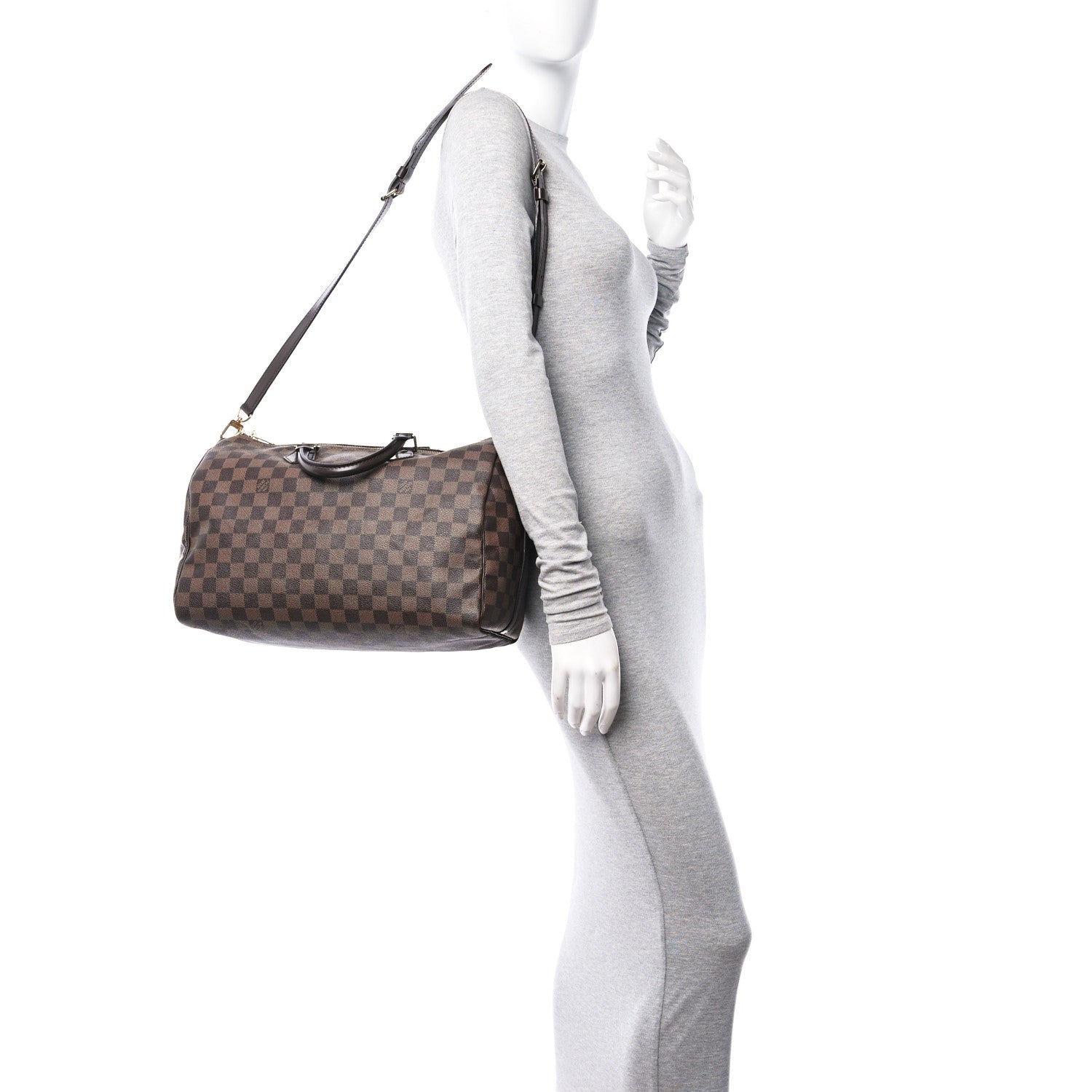 Louis Vuitton Damier Ebene Speedy Bandouliere 35 2 of 12