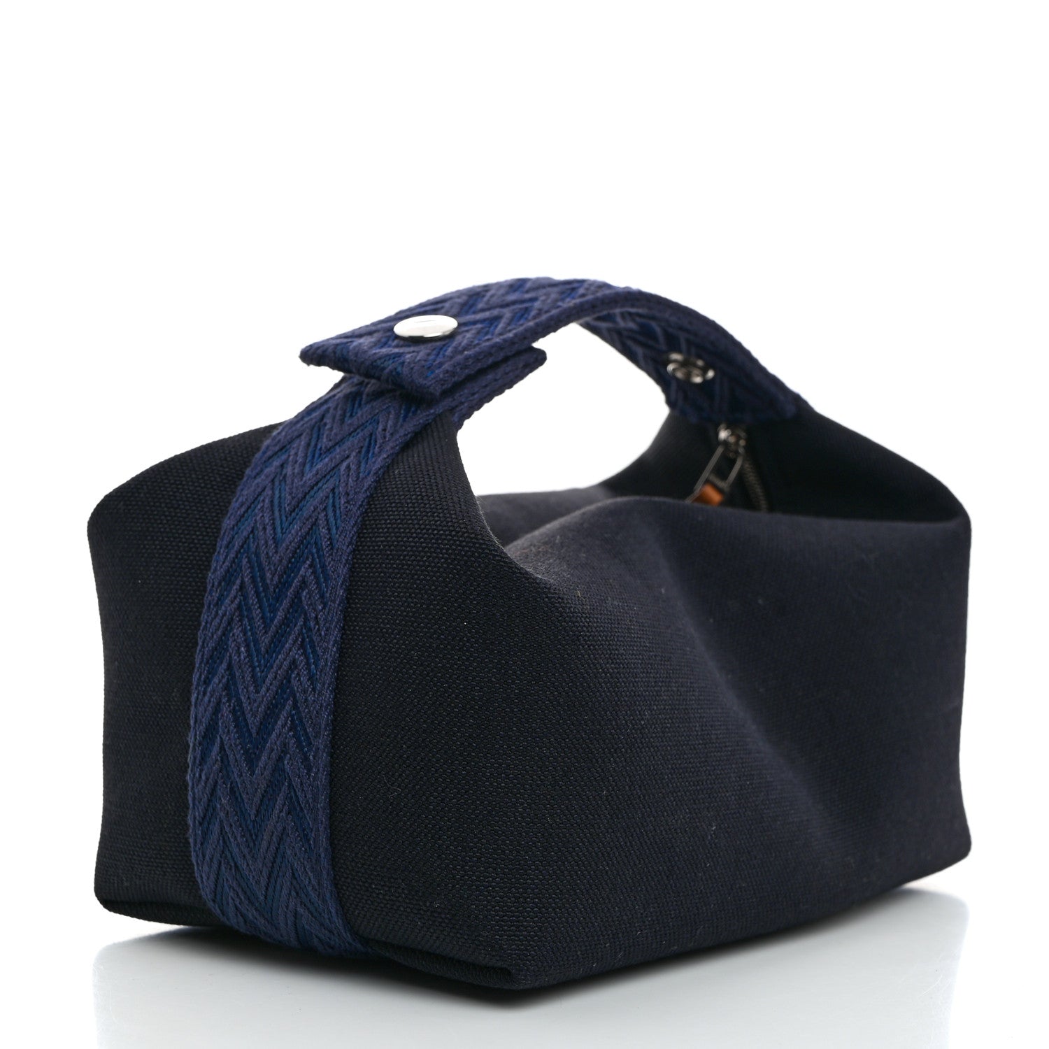 Hermes Canvas Small Bride-A-Brac Pouch Bleu Nuit 3 of 7