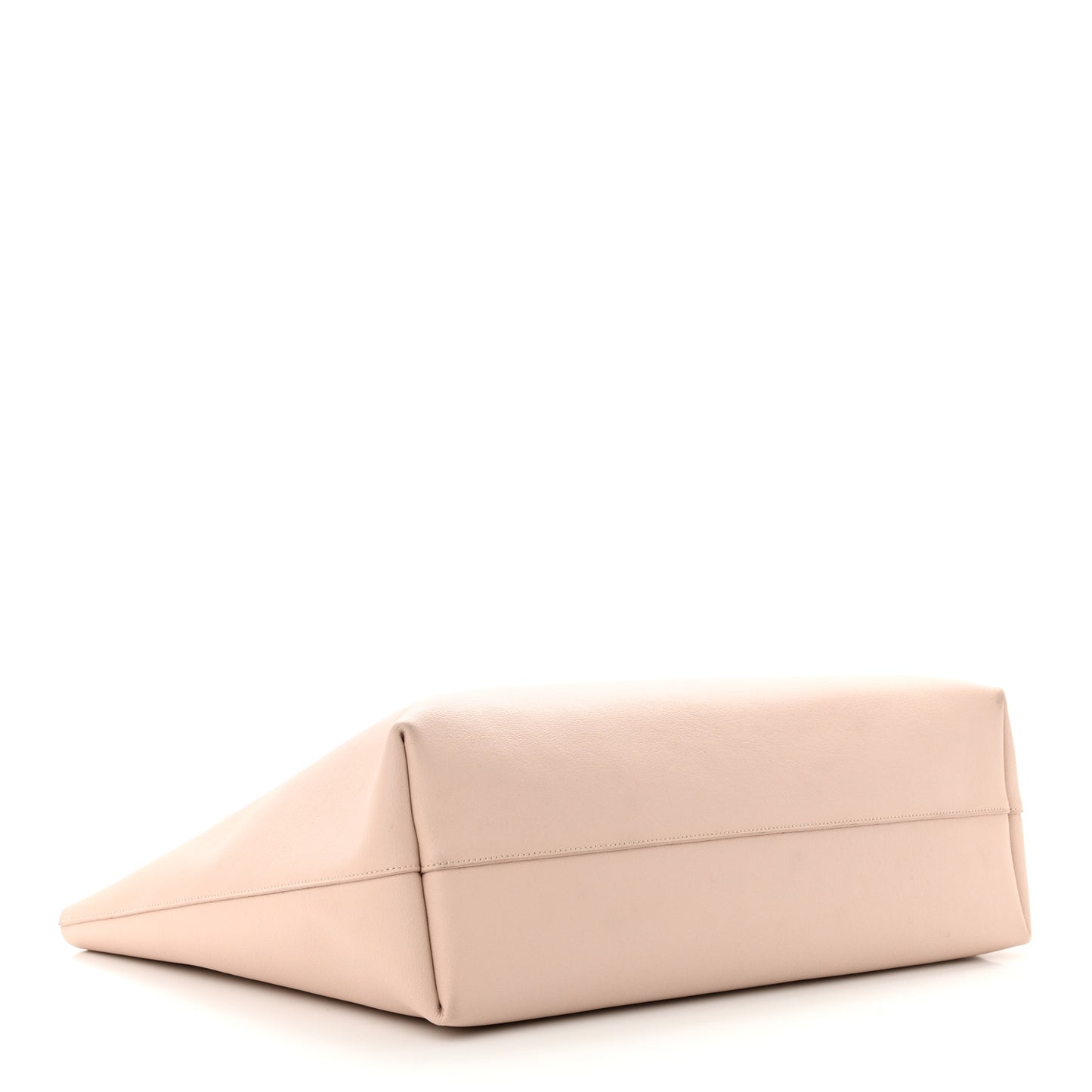 Calfskin Large Shopping Tote Pale Blush