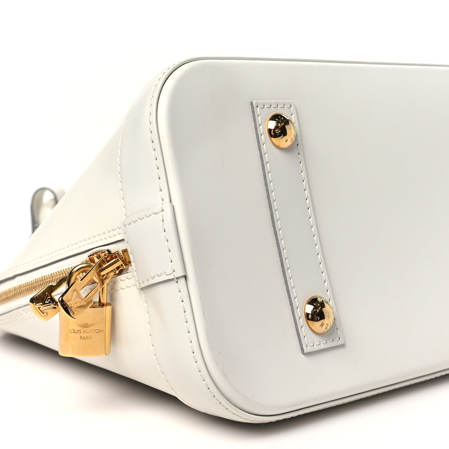 Smooth Calfskin Signature Alma PM White