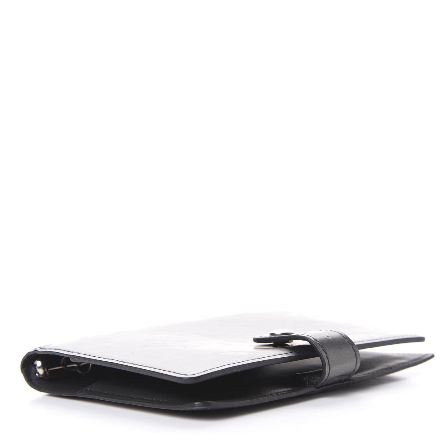 Mat Monogram Small Ring Agenda Cover Black