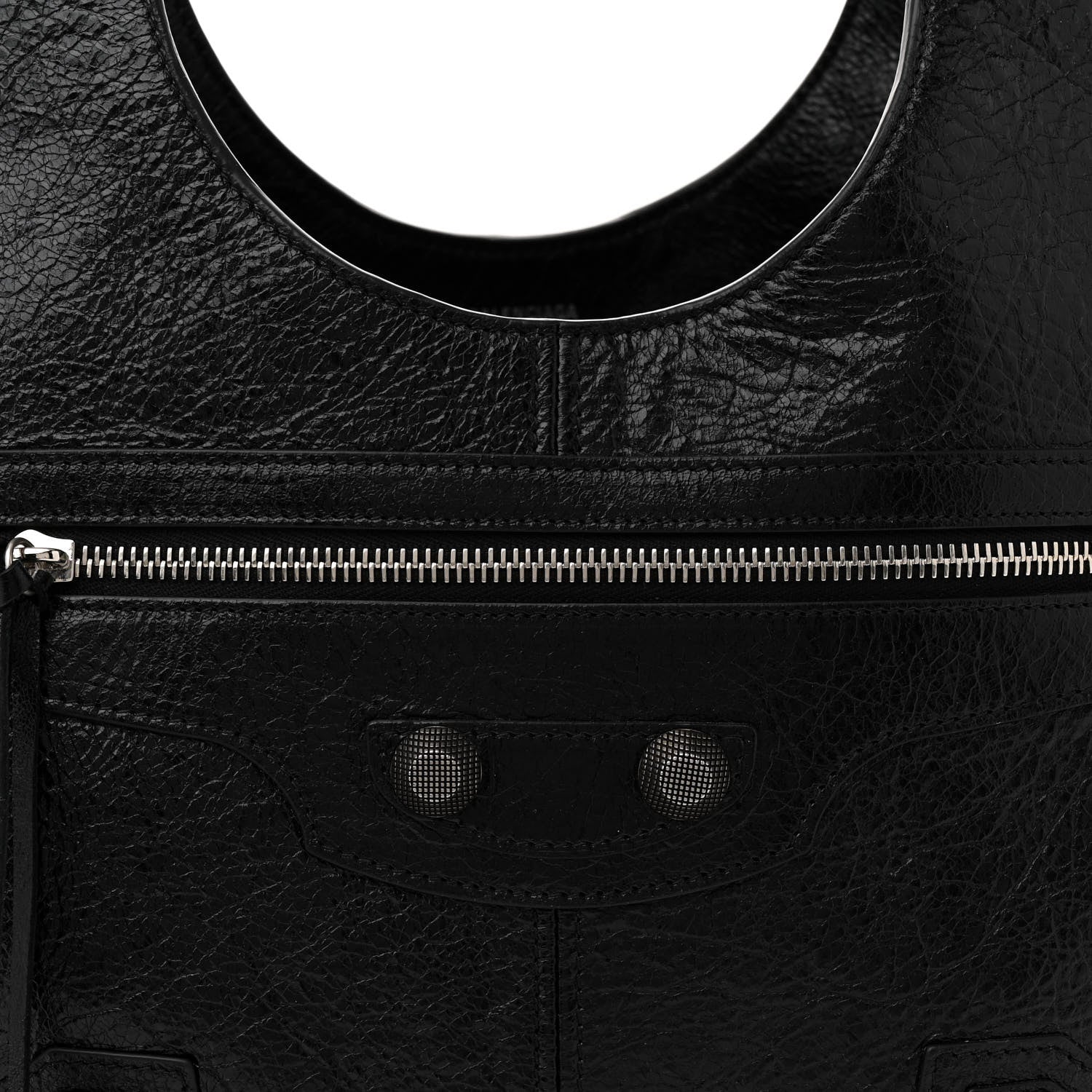 Balenciaga Agneau Arena Medium Le Cagole Carry All Bag Black 8 of 12