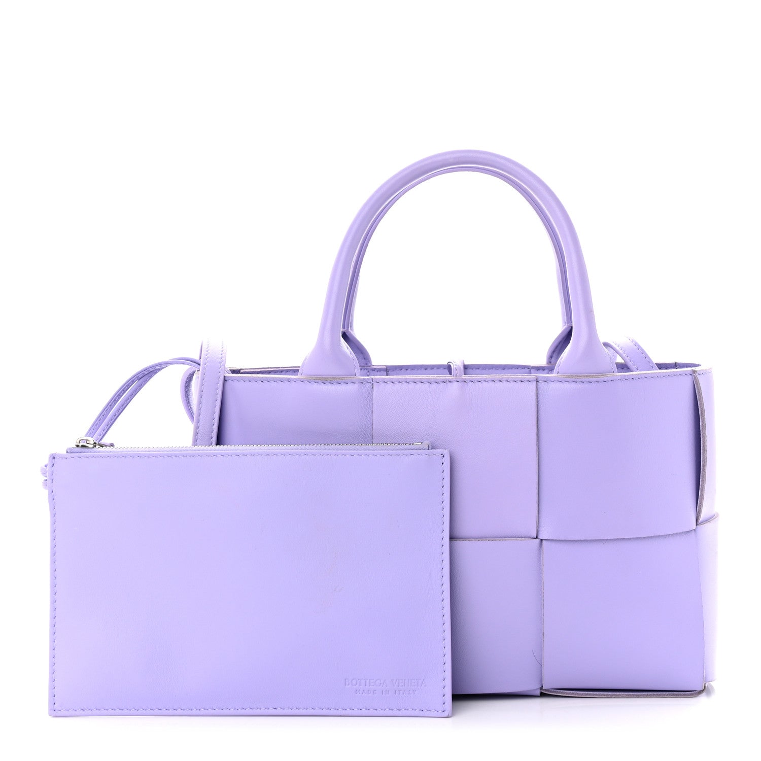 Bottega Veneta Nappa Maxi Intreccio Mini Arco Tote Wisteria