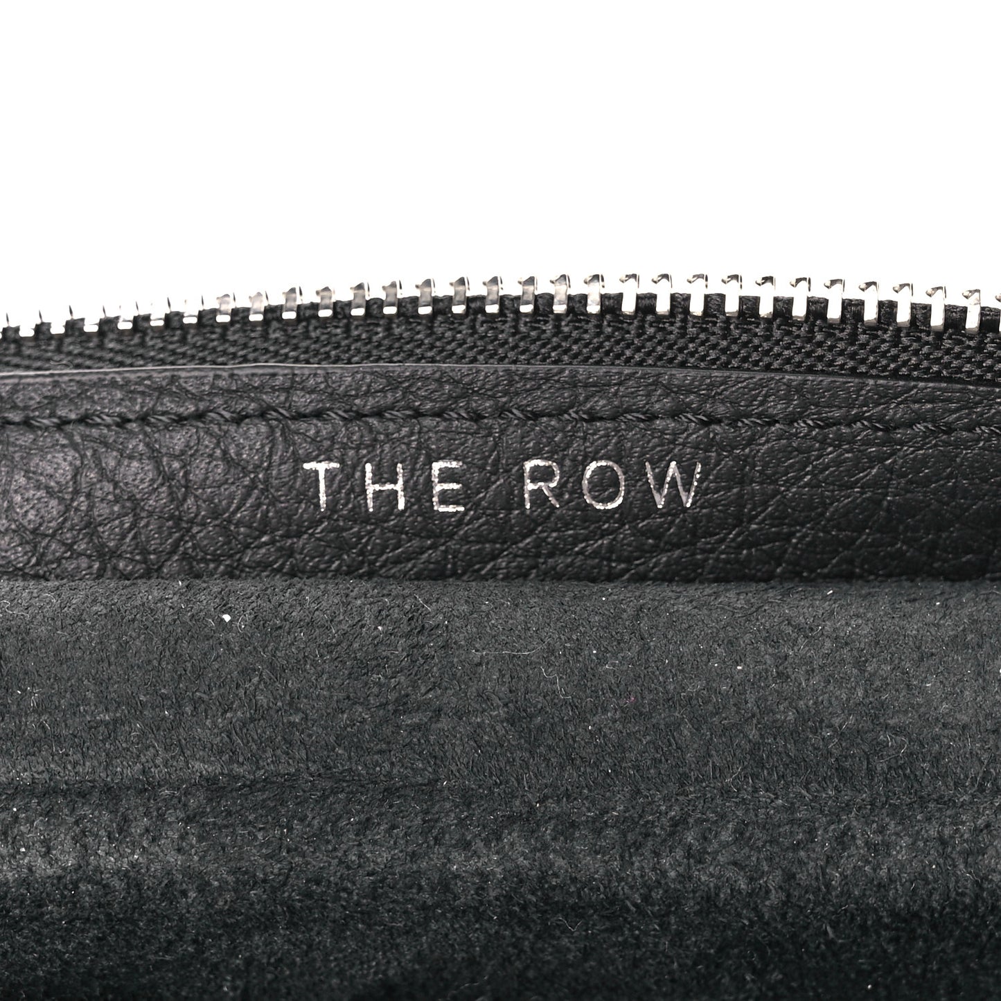 Grained Calfskin Large Slouchy Banana Bag Black