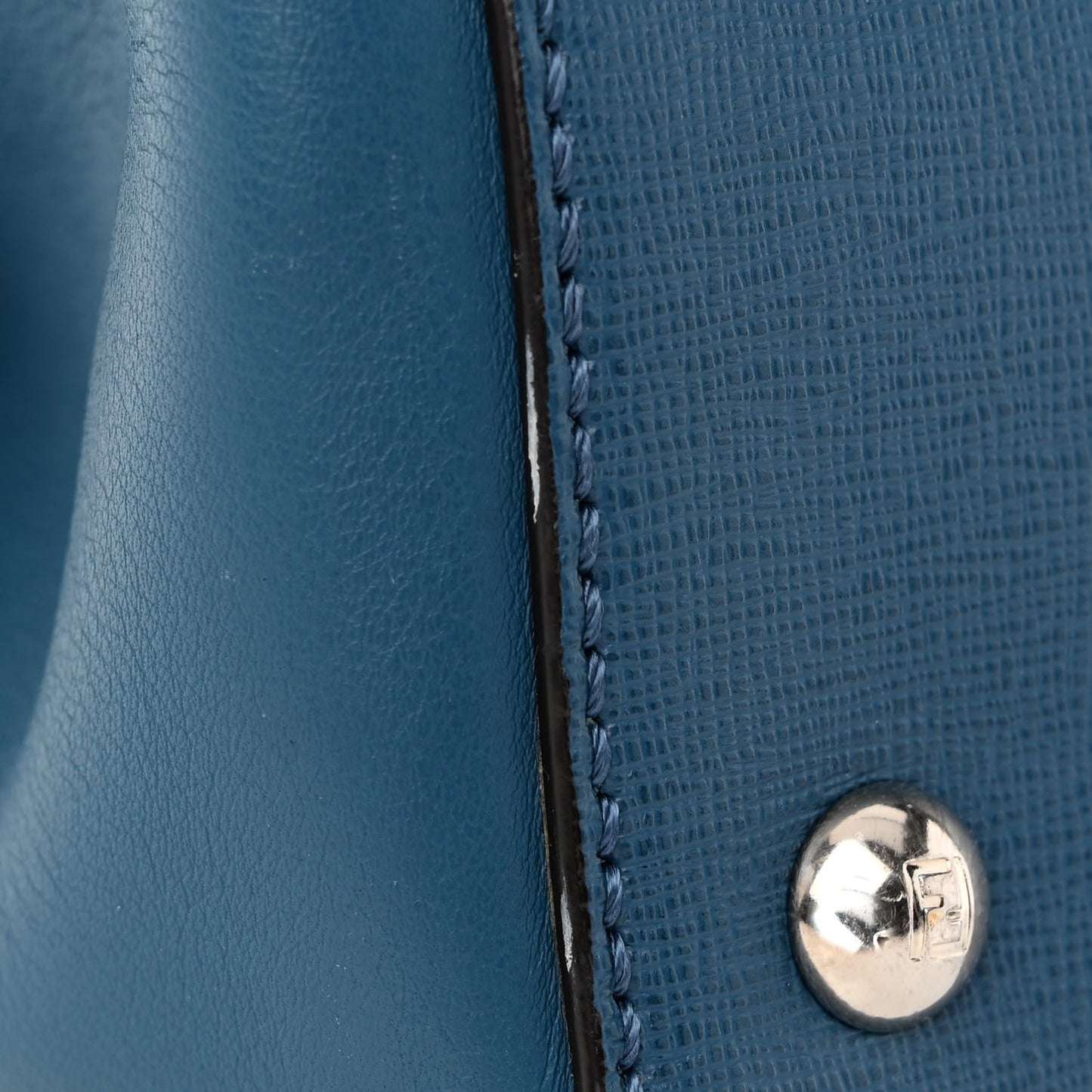 Vitello Elite Petite 2Jours Tote Blue Cobalto