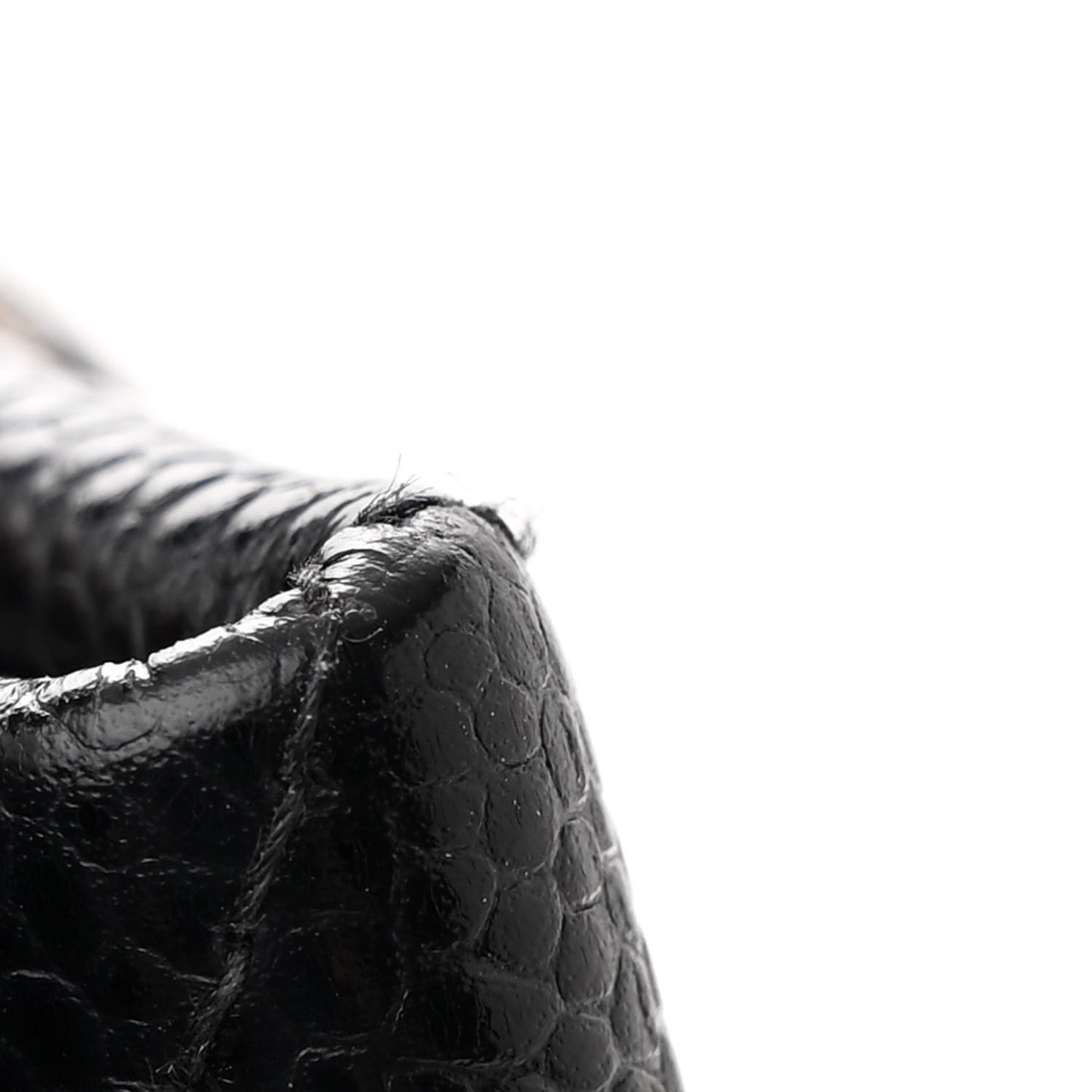 Caviar Quilted Small Shopping Tote Black