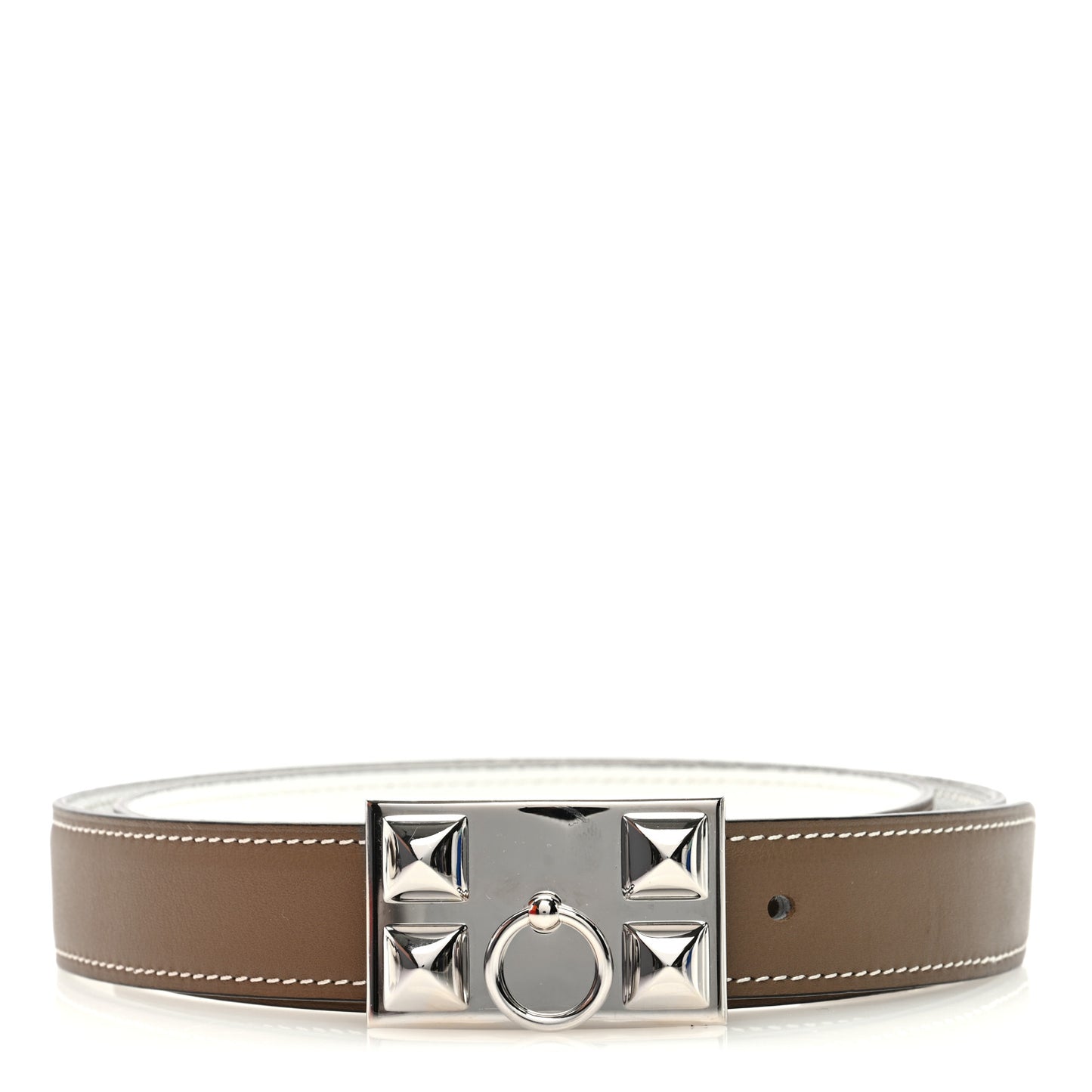 Epsom Swift 24mm Collier De Chien CDC Belt 75 30 Etoupe White