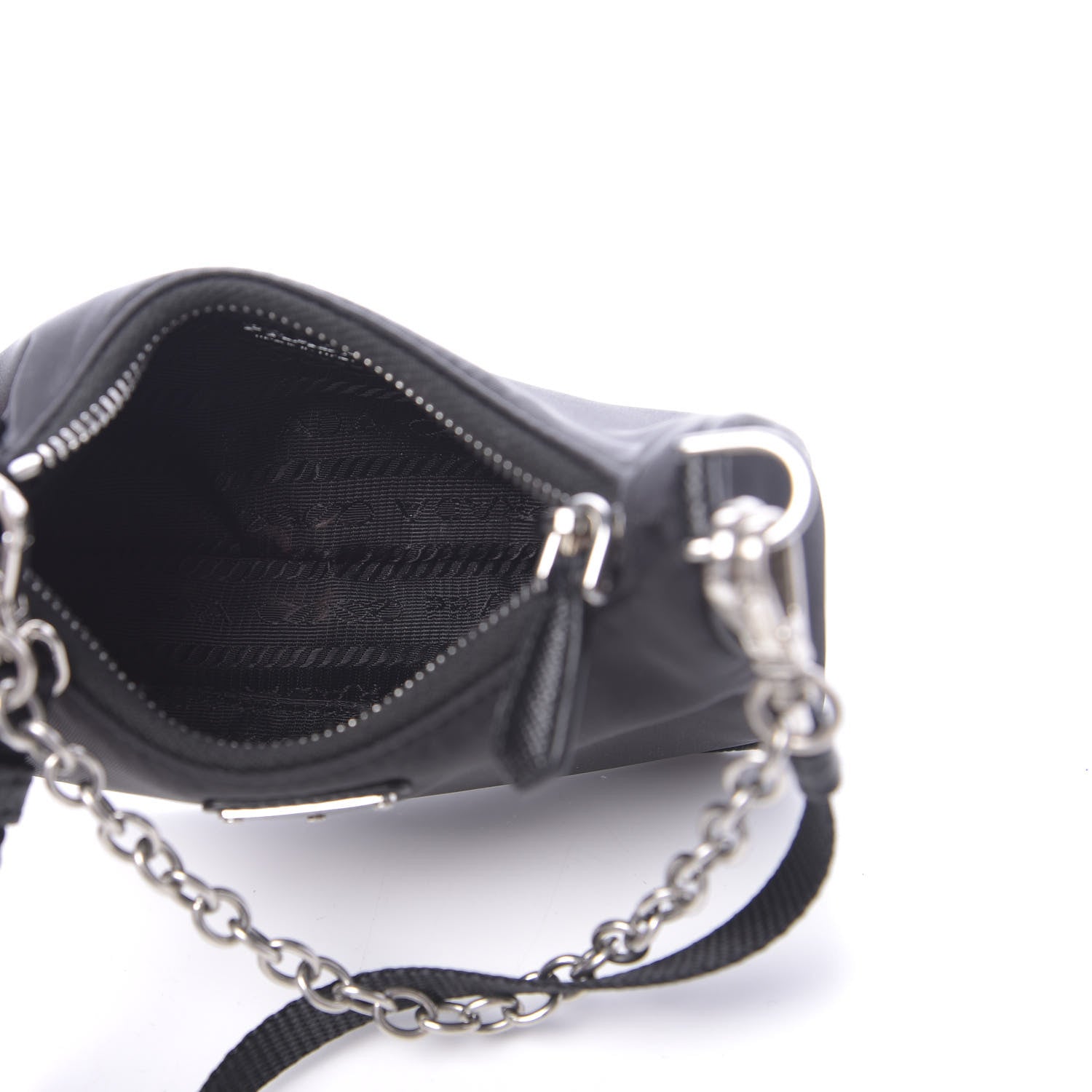 Prada Tessuto Nylon Mini Re-Edition 2000 Shoulder Bag Black 4 of 10