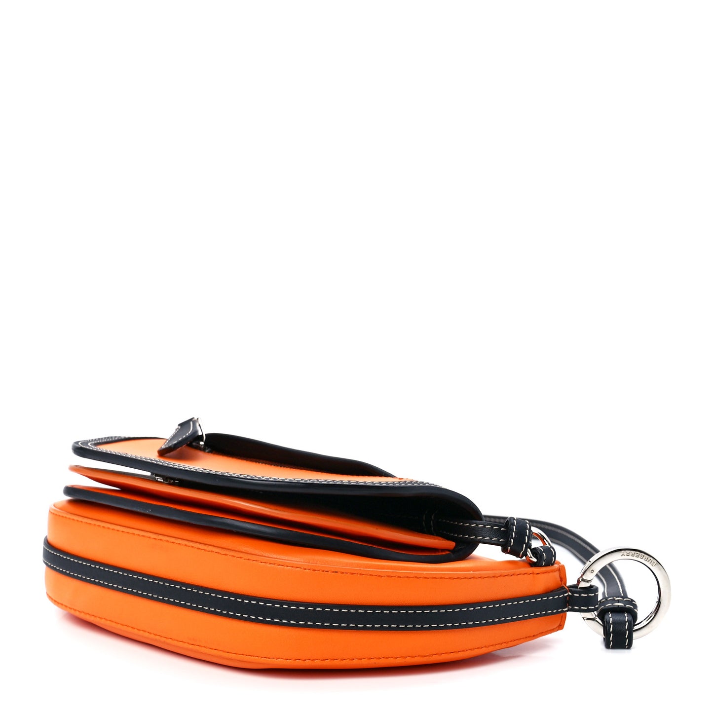 Smooth Calfskin Double Olympia Shoulder Bag Deep Orange
