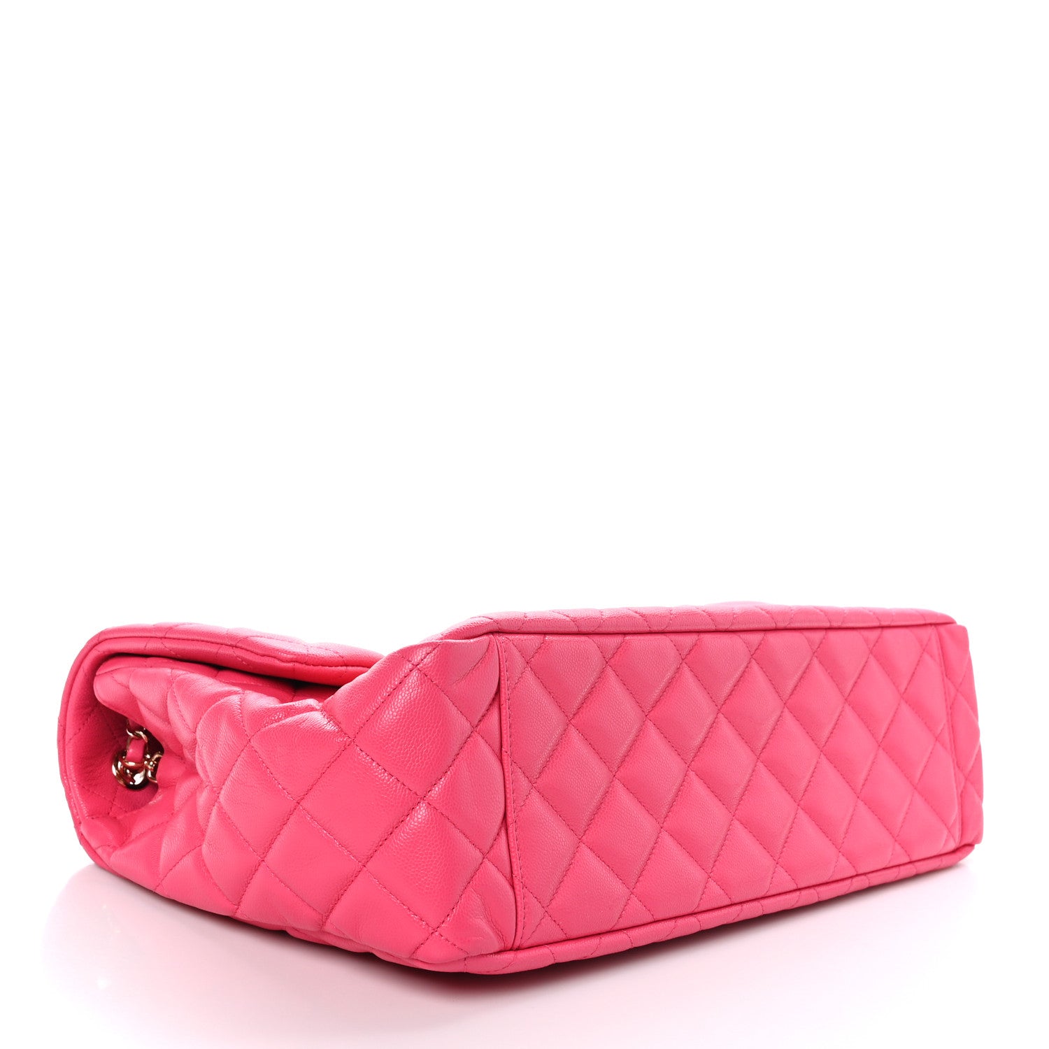 Chanel Caviar Quilted XXL Travel Flap Bag Dark Pink 4 of 9