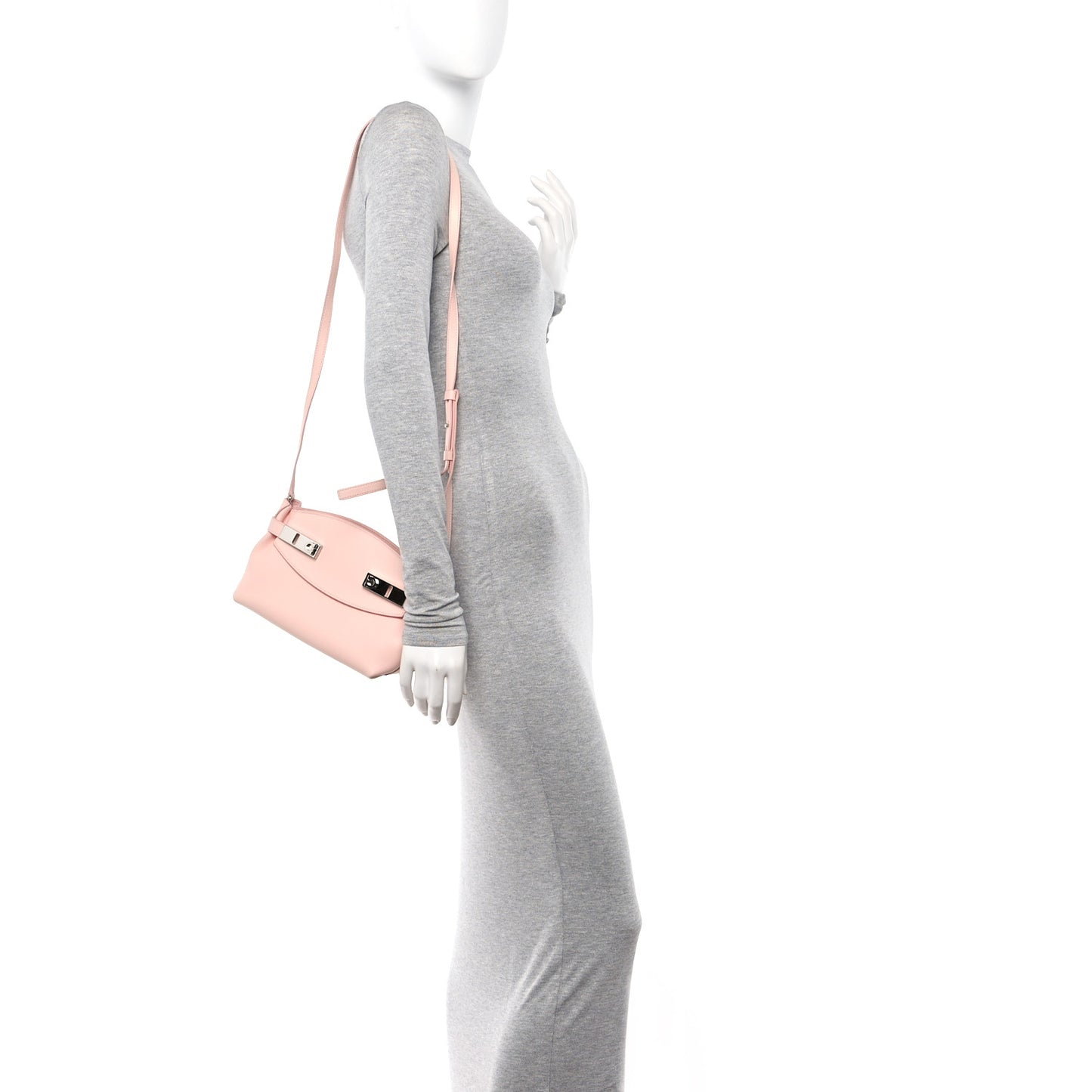 Calfskin Small Hug Pouch Pink