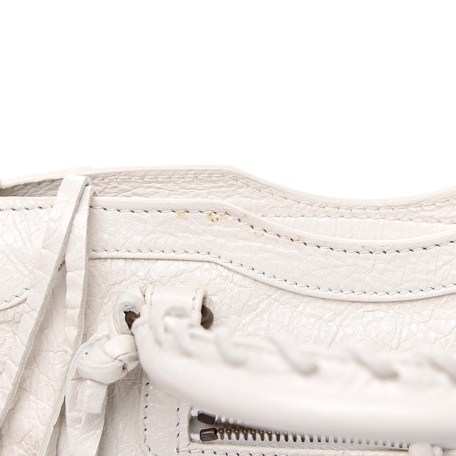 Balenciaga Agneau Classic Hardware Nano City White 7 of 9