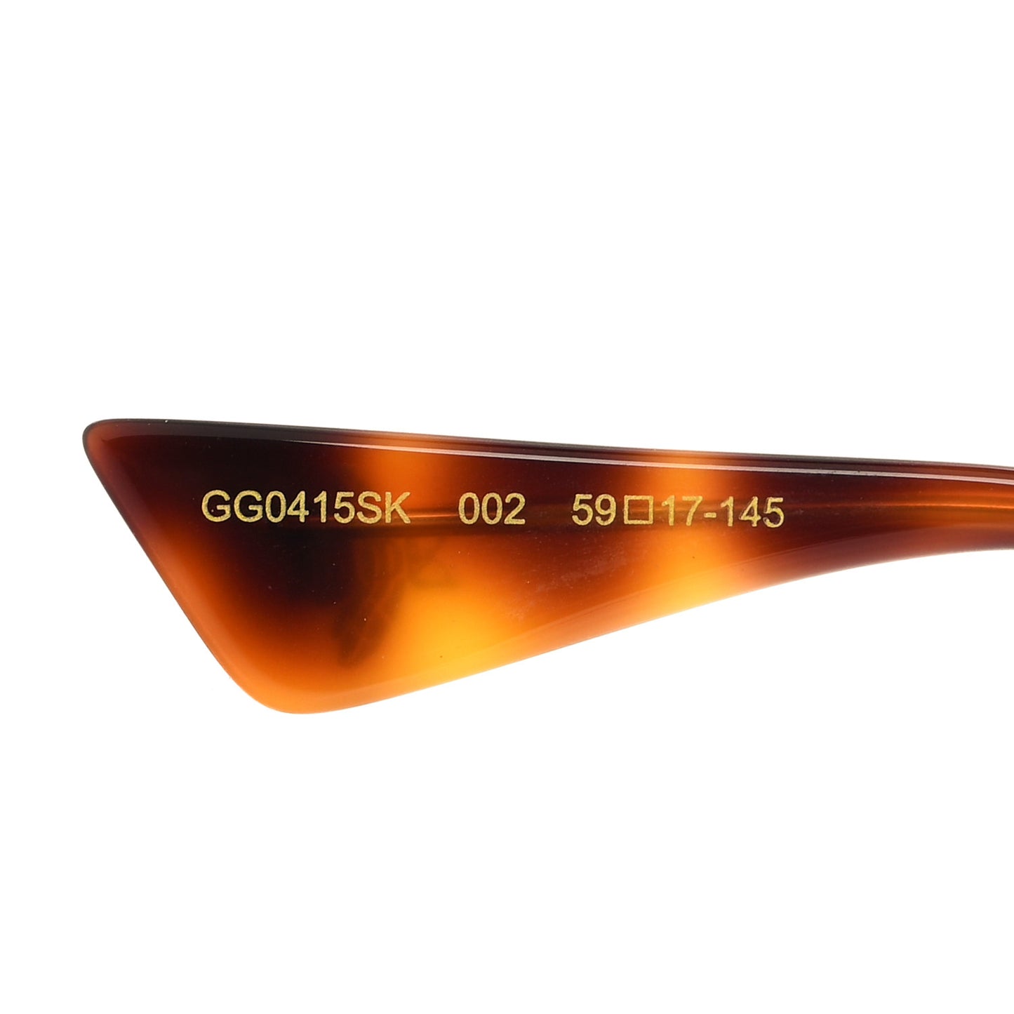 Metal Square Frame Sunglasses GG0415SK Gold