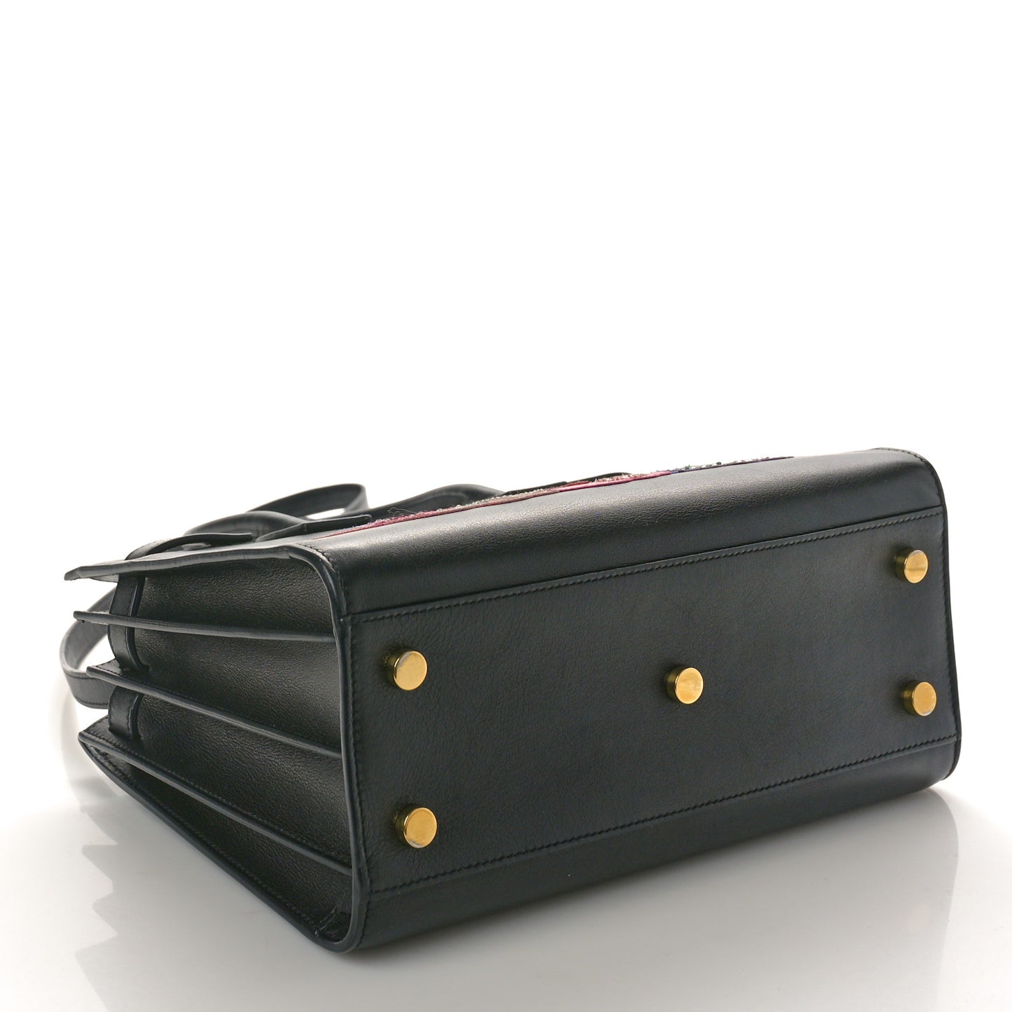 Calfskin Love Patchwork Baby Sac De Jour Black
