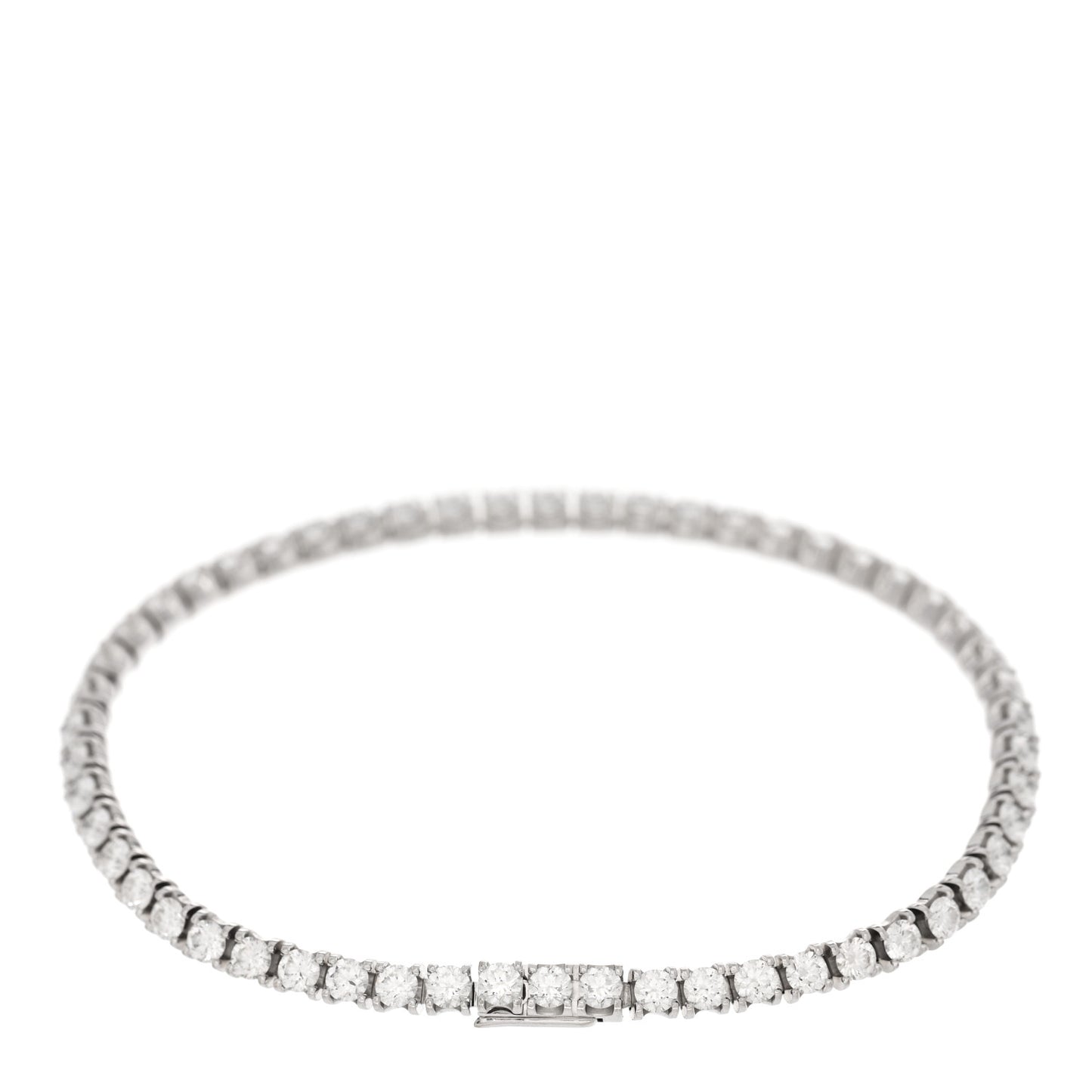 18K White Gold Diamond Lignes Essentielles Bracelet