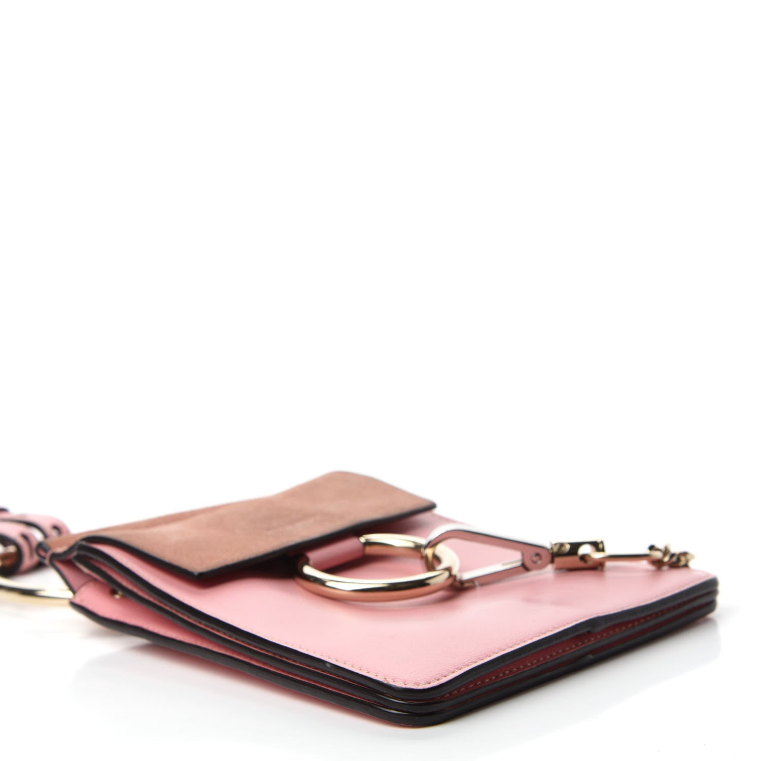 Chloe Suede Calfskin Mini Faye Bracelet Bag Washed Pink 4 of 10