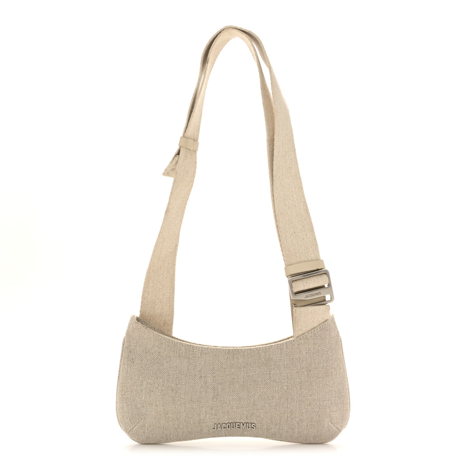 Jacquemus Grosgrain Le Bisou Crossbody Greige 1801042 – FASHIONPHILE