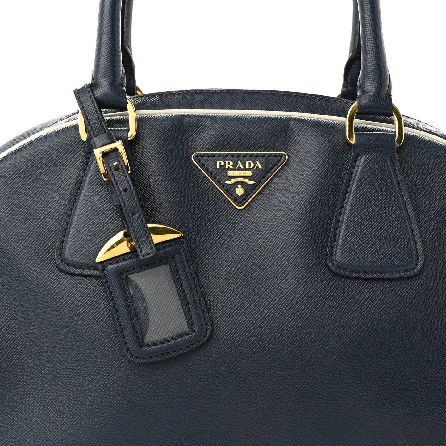 Saffiano Lux Bowling Bag Baltico Talco