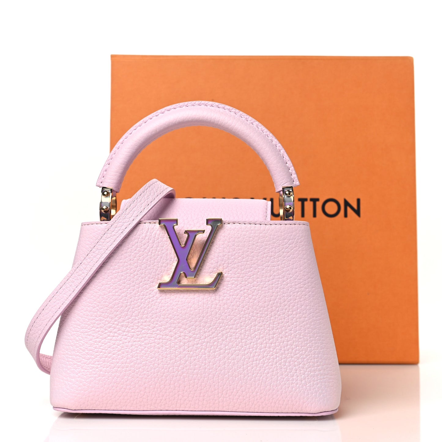 Taurillon LV Ski Capucines Mini Pearly Lilac