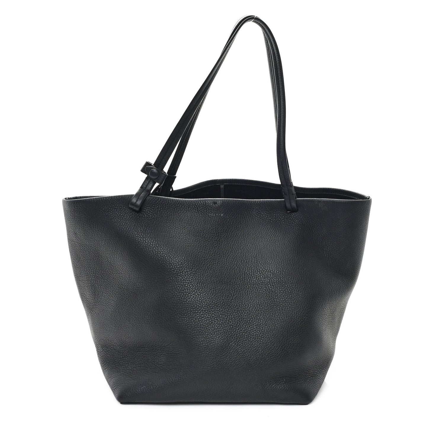 Grained Calfskin Park Tote Three Black