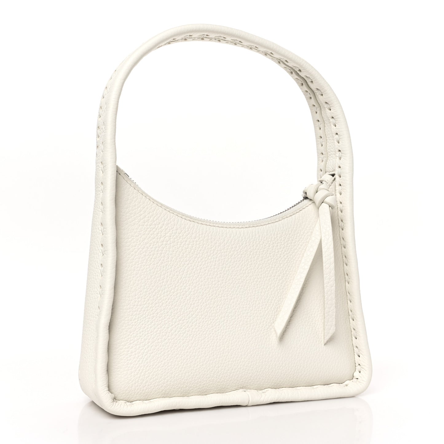 Cuoio Roma Sellerissima Nappa Sintetica Tape Stitch Mini Fendessence Shoulder Bag White