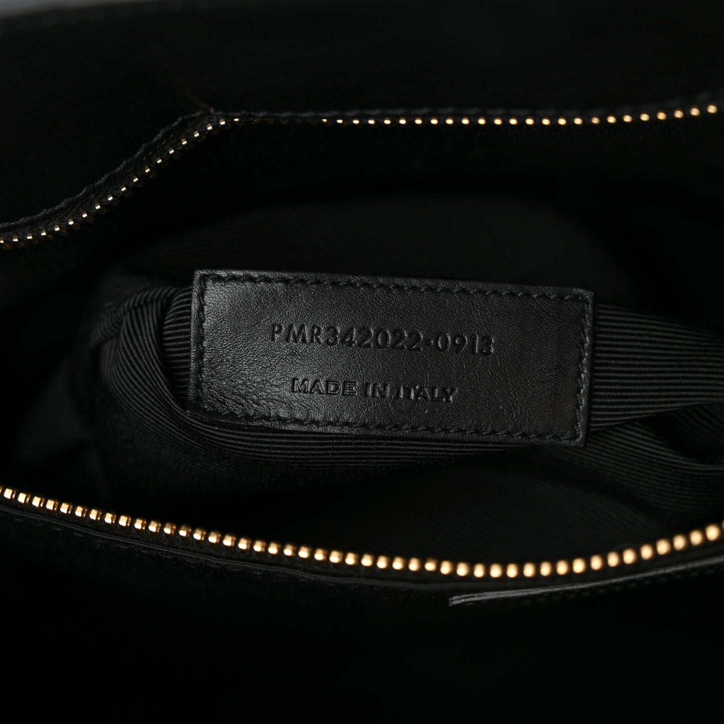 Lambskin Matelasse Chevron Monogram Shopping Bag Black