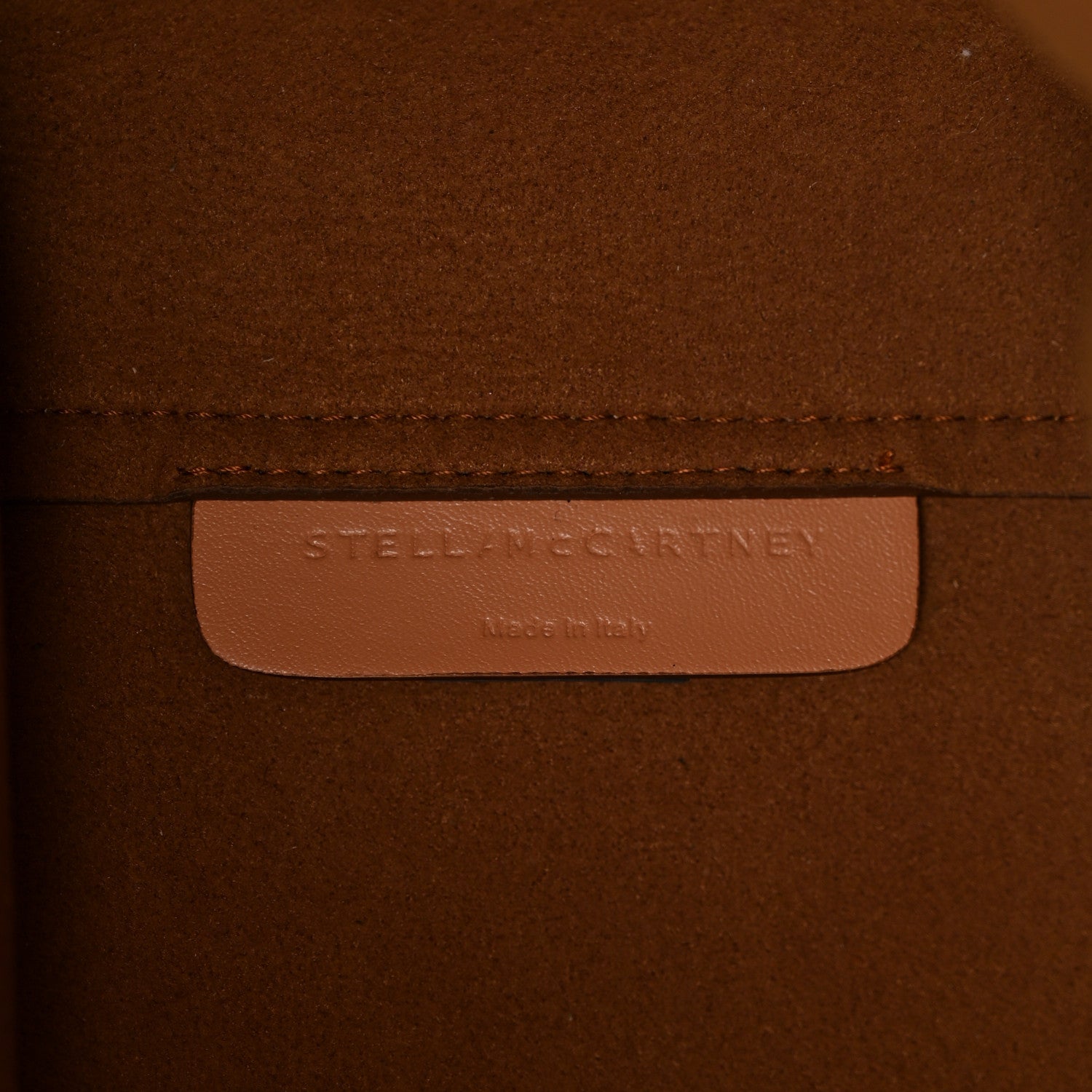 Stella McCartney Eco Alter Nappa East West Perforated Tote Camel 6 of 10