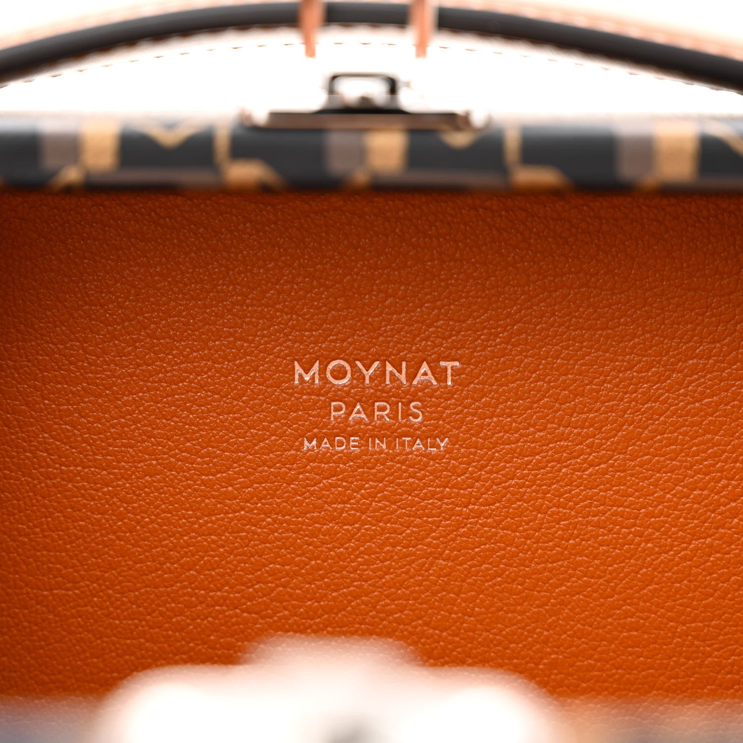 Moynat Toile 1920 Oh! Little Suitcase Carbon Bronze Cognac 8 of 13