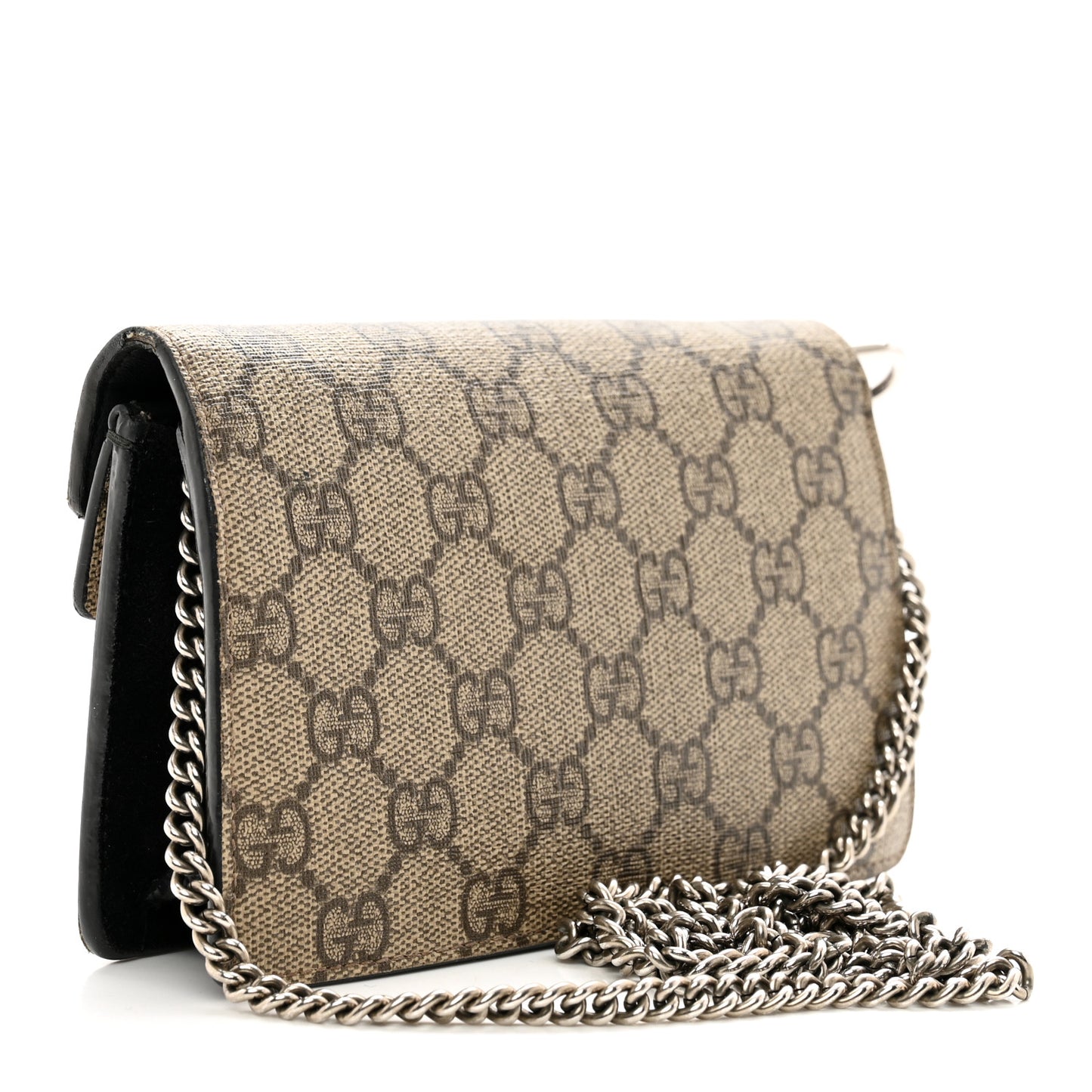 GG Supreme Monogram Super Mini Dionysus Shoulder Bag Black