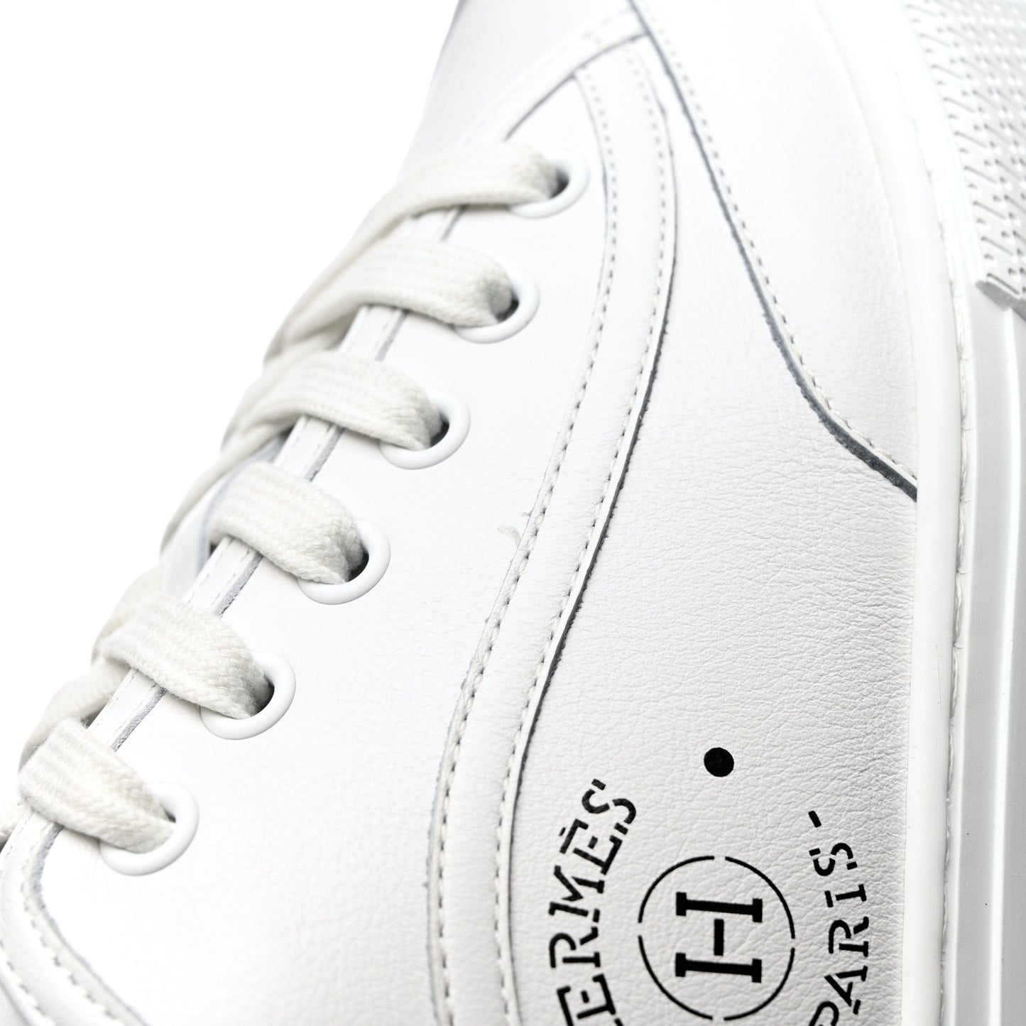 Calfskin Mens Get Sneakers 40 White