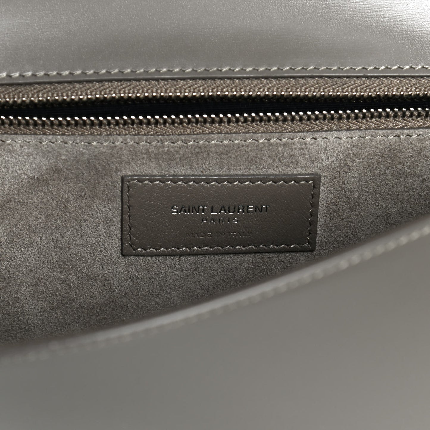 Smooth Calfskin Carre Satchel Khaki