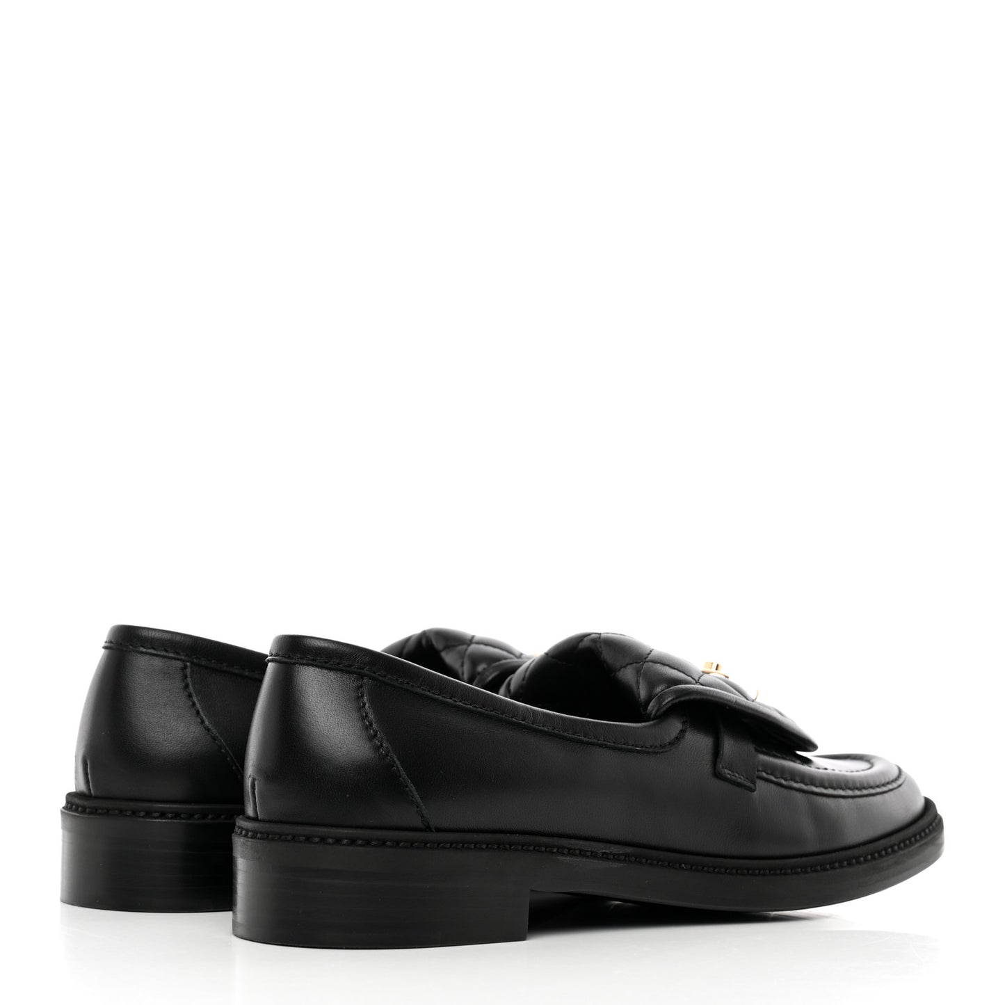 Lambskin Quilted CC Turnlock Loafers 41 Black