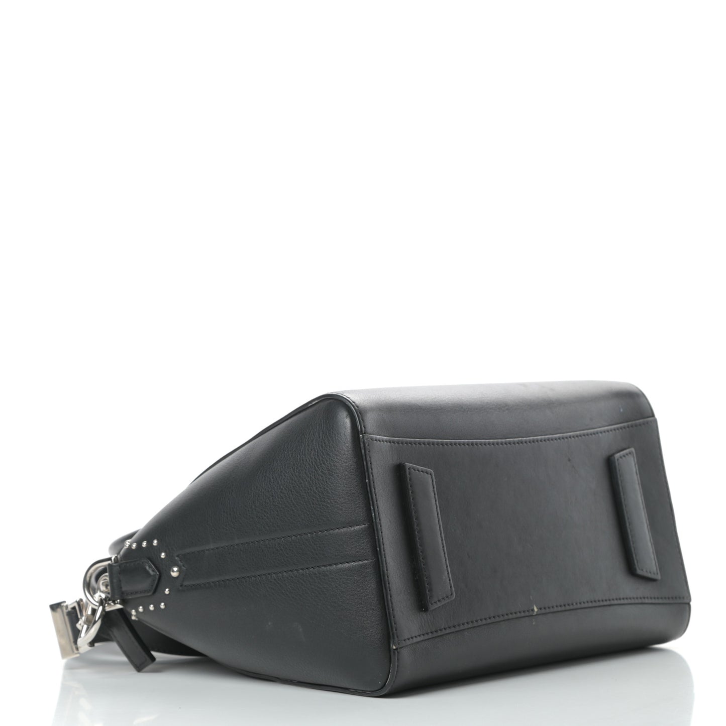 Smooth Calfskin Small Studded Antigona Black