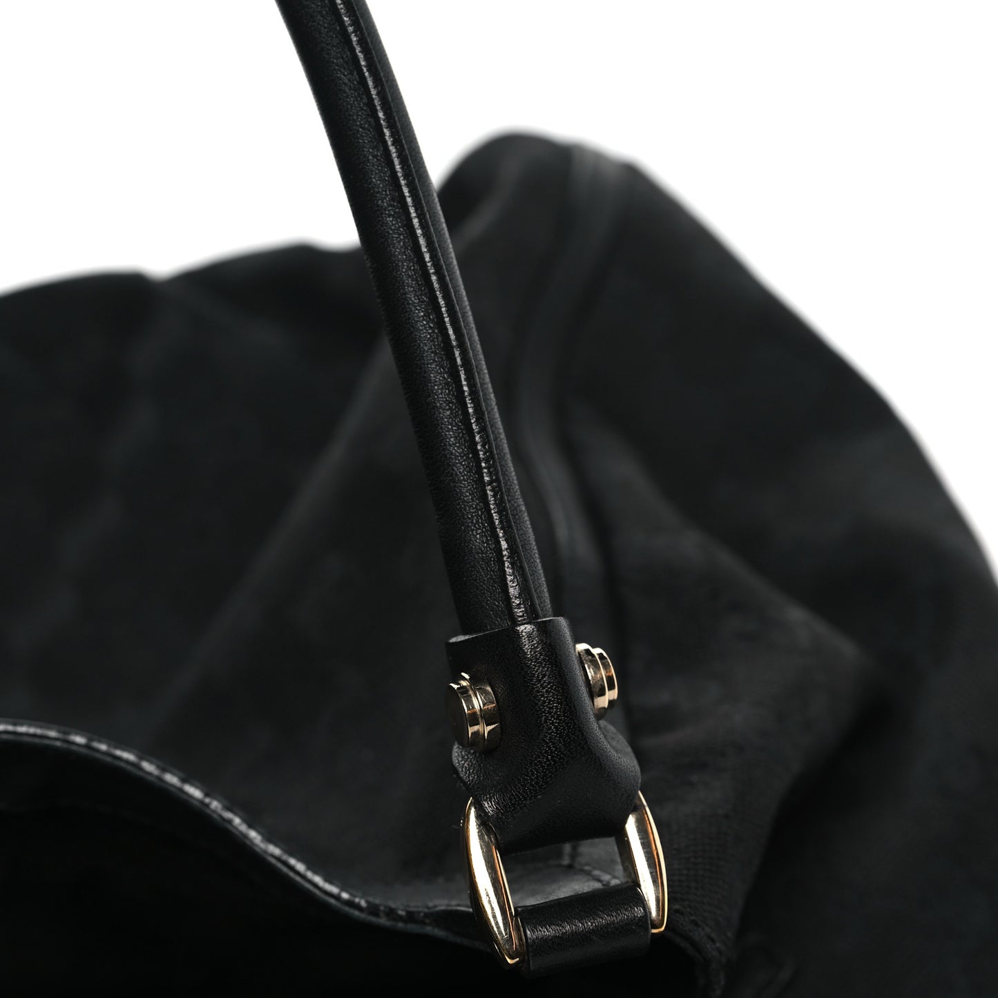 Monogram Large D Gold Hobo Black