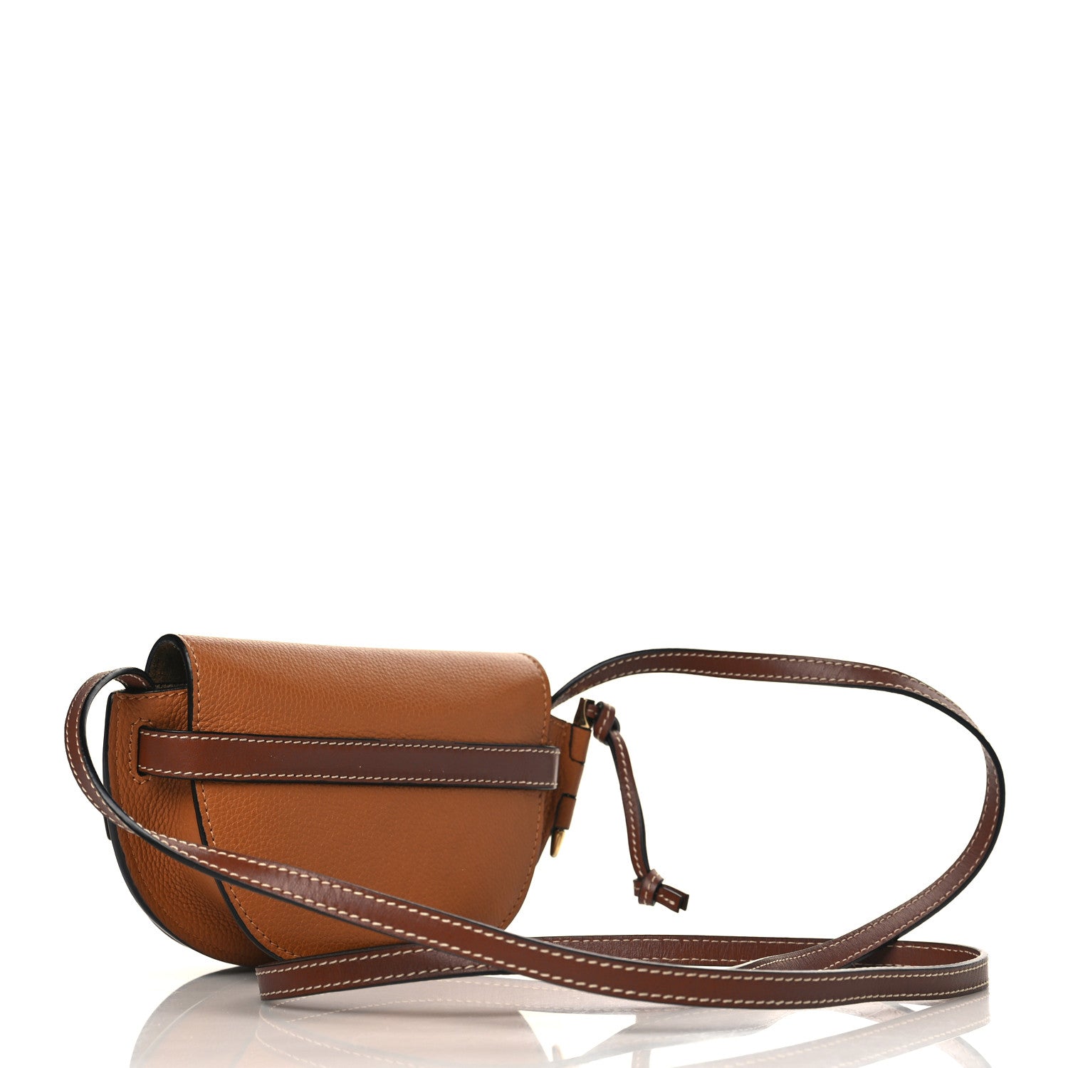 Loewe Grained Calfskin Mini Gate Crossbody Bag Caramel Pecan 3 of 8