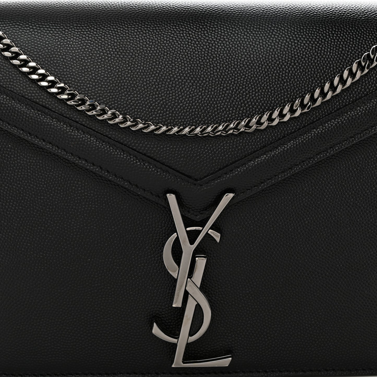 Grain De Poudre Monogram Cassandra Clasp Bag Black