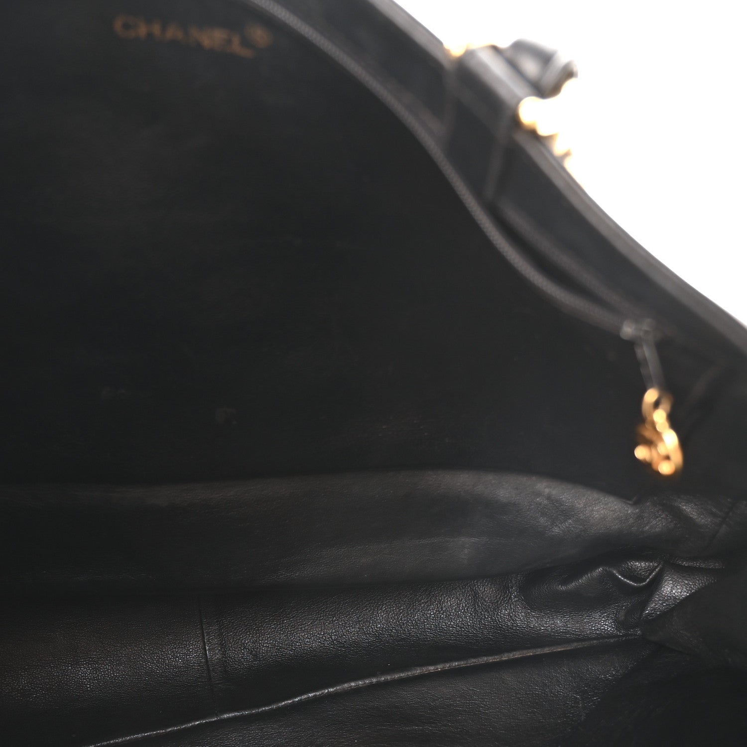 Chanel Lambskin CC Tote Black 5 of 11