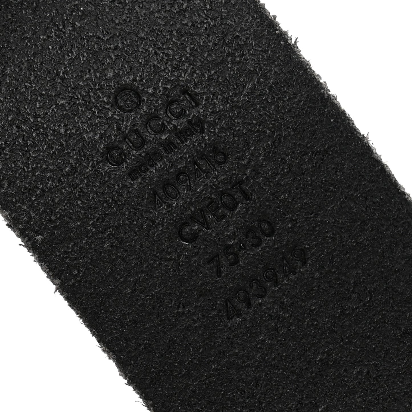Faded Calfskin Double G 40mm Belt 75 30 Black