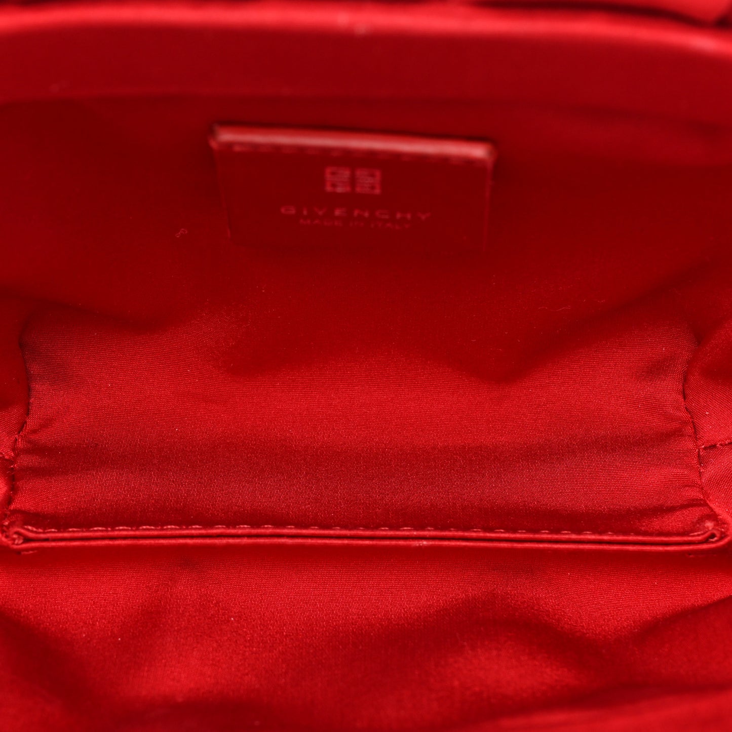 Satin Mini Kenny Shoulder Bag Red