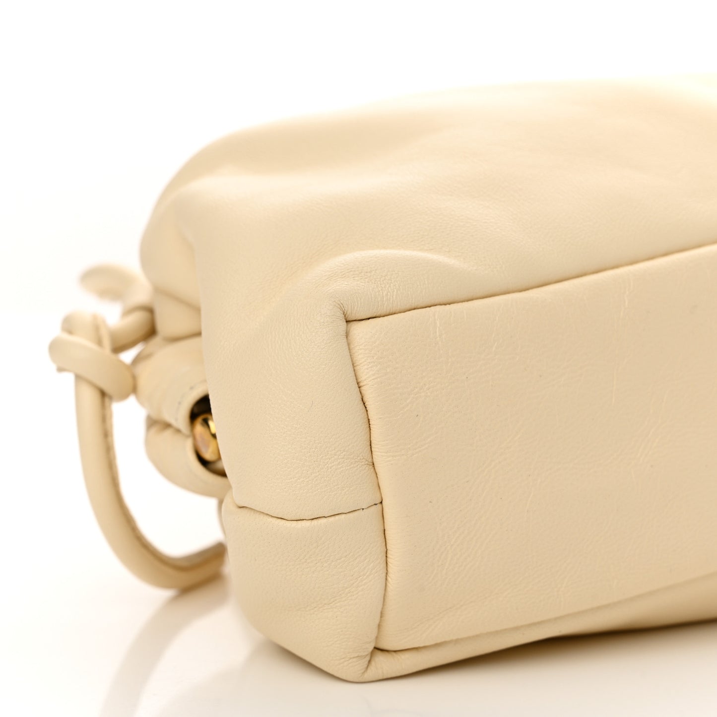 Lambskin Mini Cloud Clutch Pearl