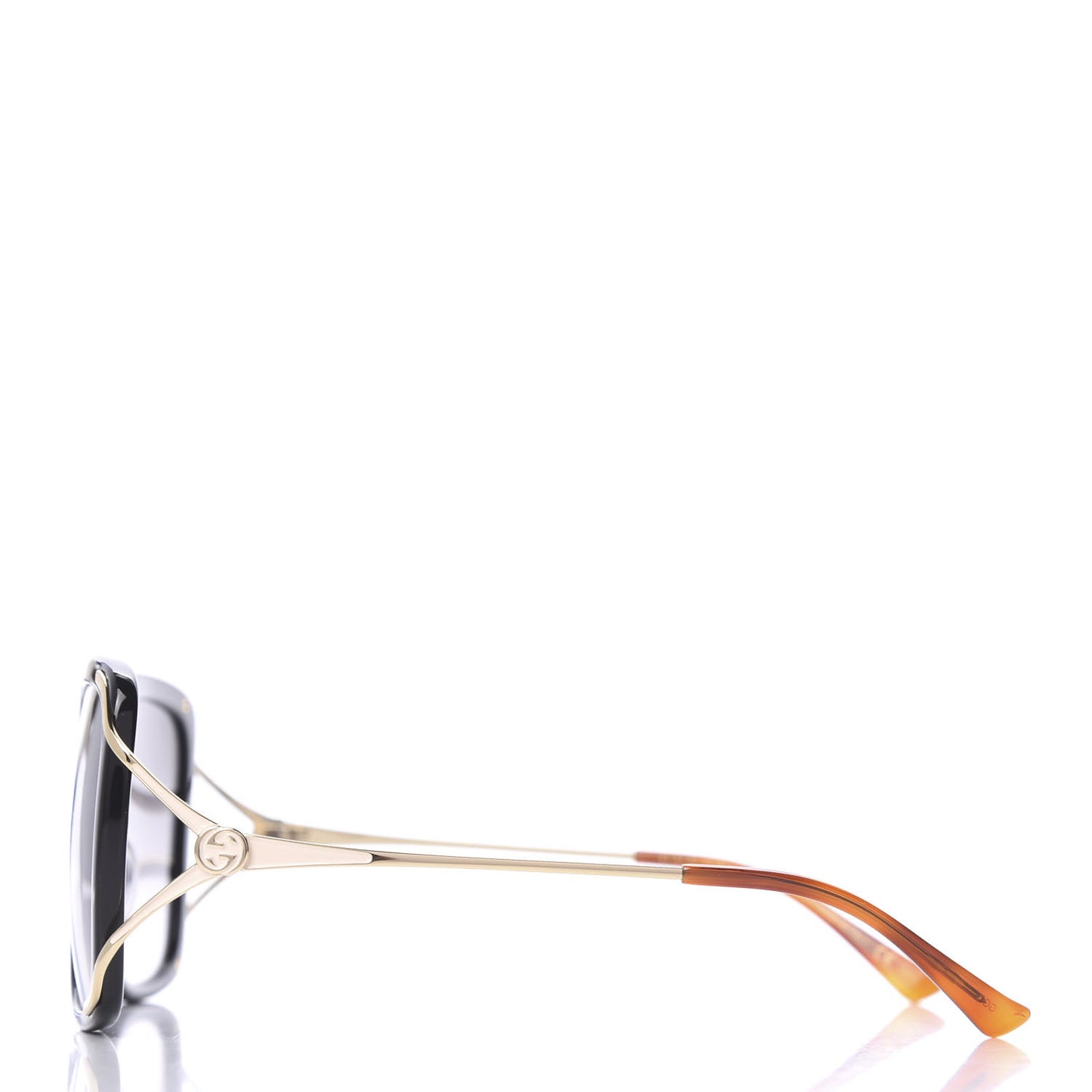 Acetate Butterfly Sunglasses GG0647S Black White