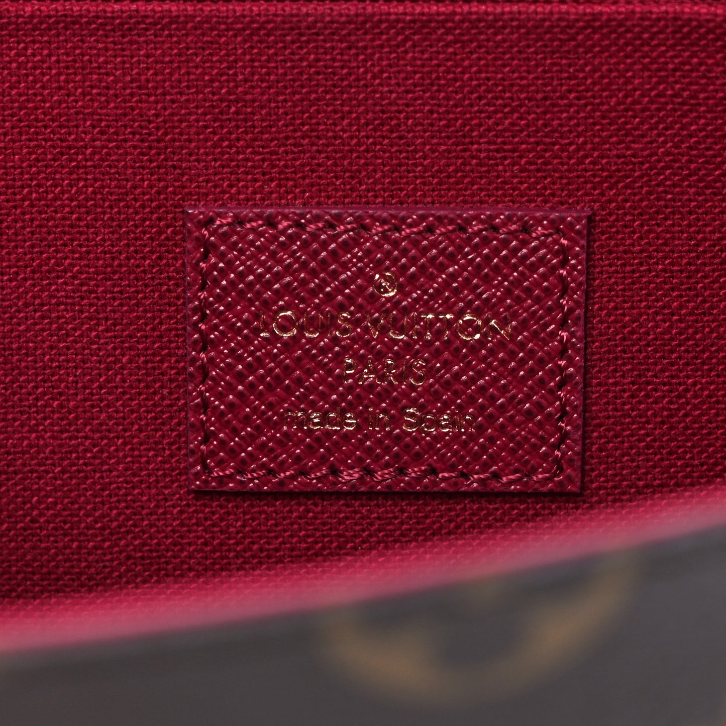 Monogram Pochette Felicie Chain Wallet Fuchsia