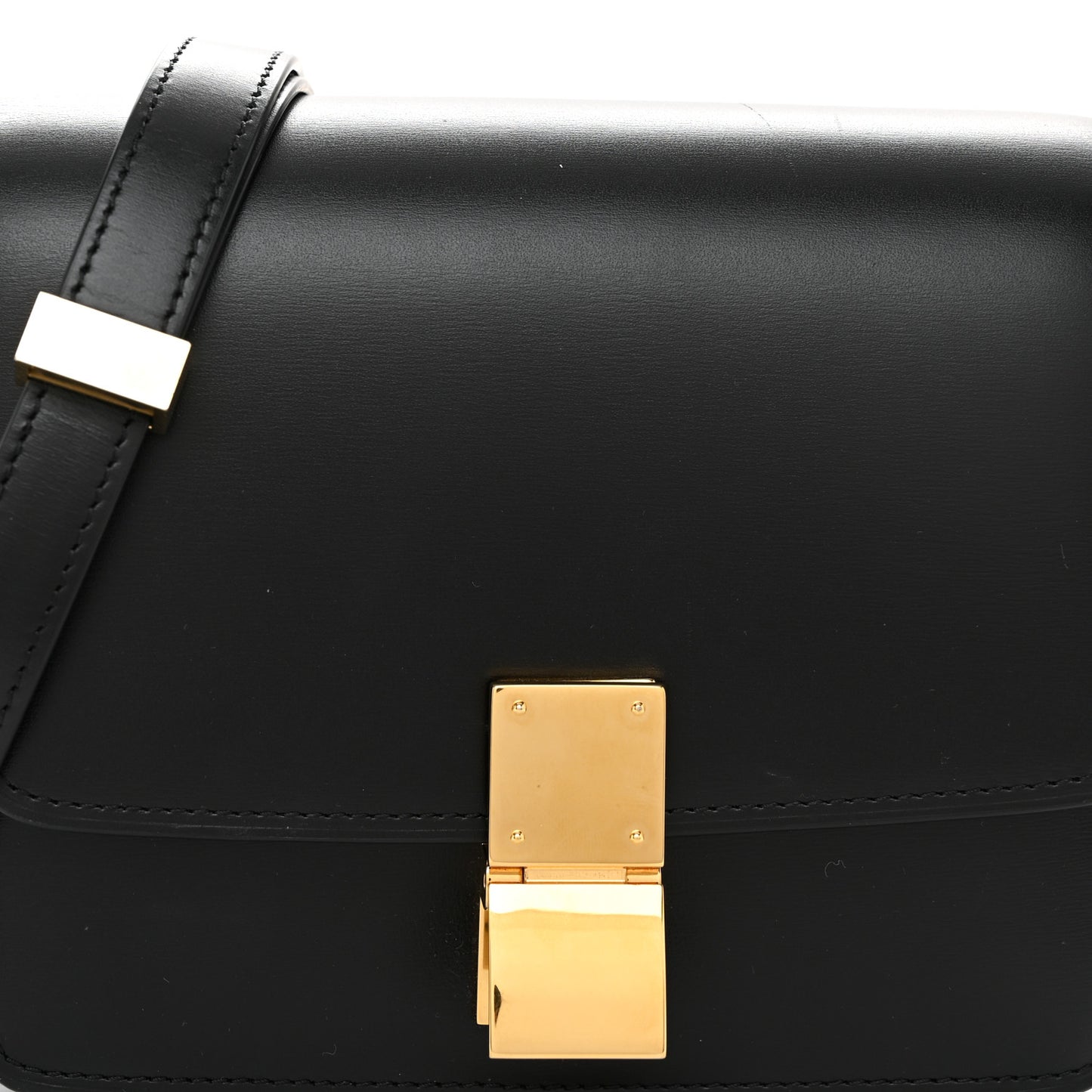 Box Calfskin Small Classic Box Flap Bag Black