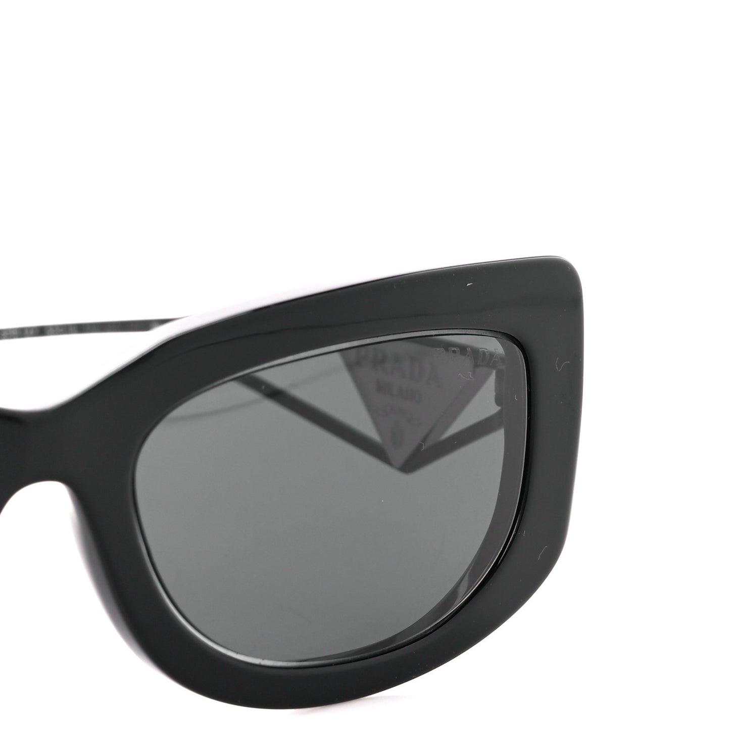 Acetate Sunglasses SPR 14Y Black Slate Gray