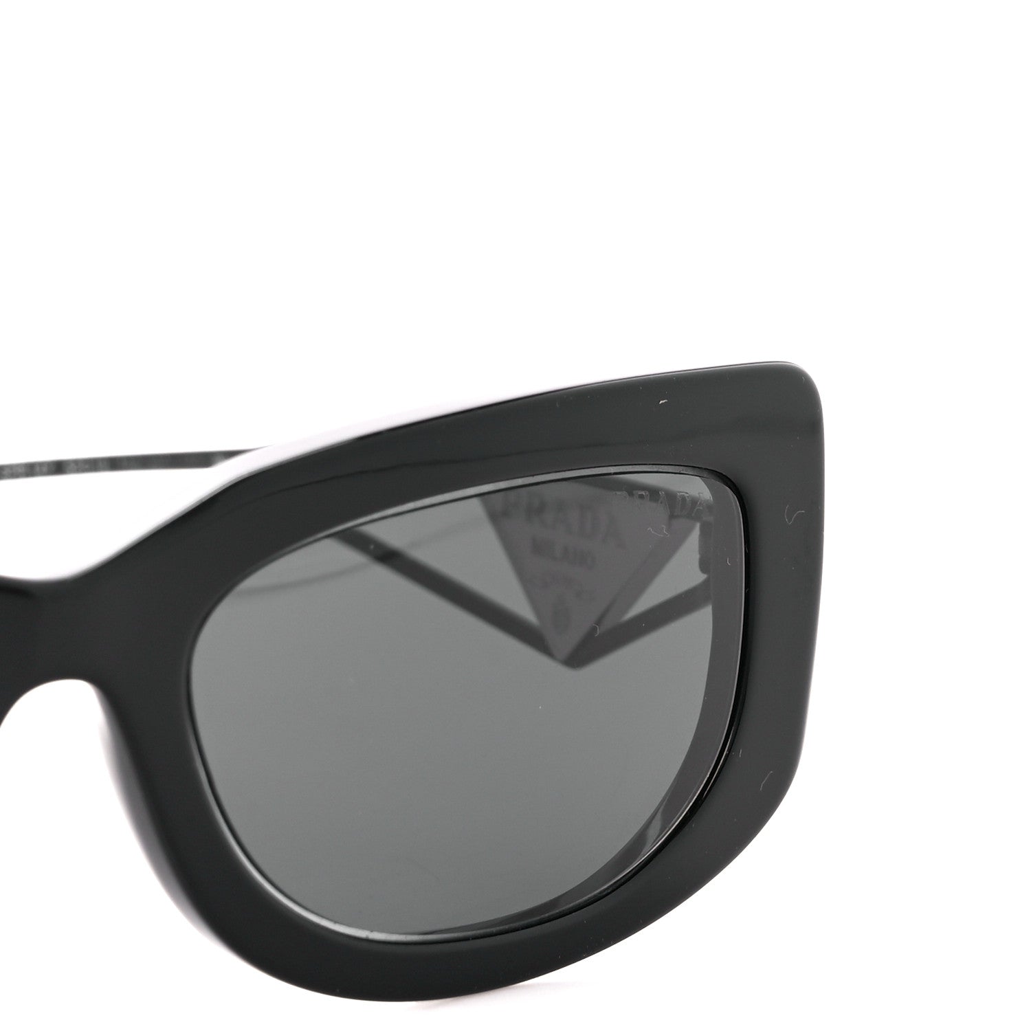Prada Acetate Sunglasses SPR 14Y Black Slate Gray 8 of 8