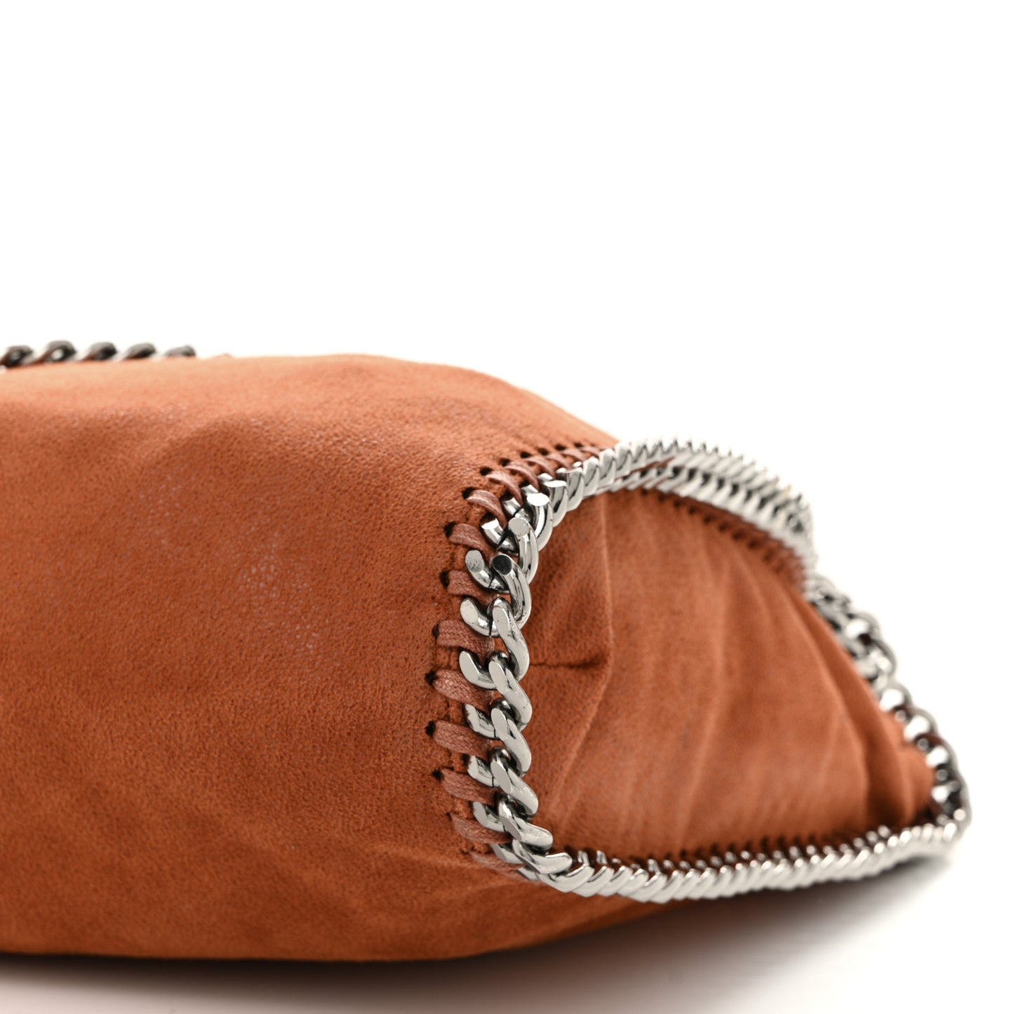 Shaggy Deer Falabella Fold Over Tote Brandy