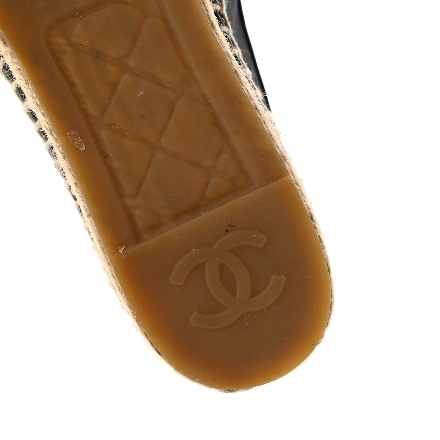 Mesh Grosgrain CC Espadrilles 37 Black