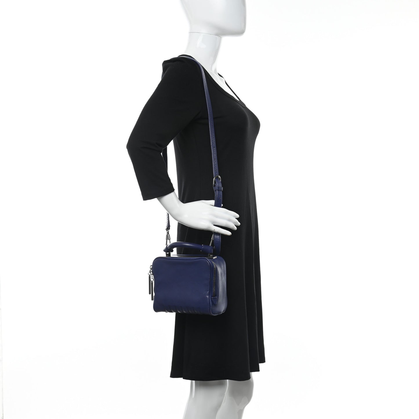 Calfskin Small Ryder Satchel Ultramarine